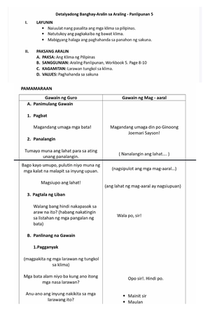 DLL W2 Arts - DLLin art - School Grade Level GRADE – 8 Teacher Learning ...