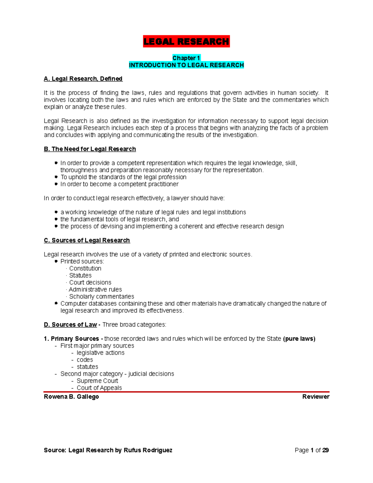 legal research and writing notes kenya pdf