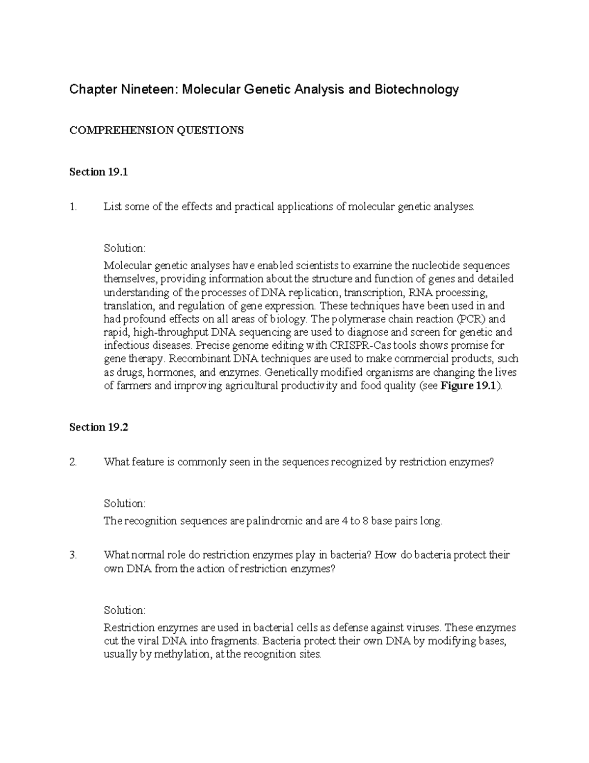 Pierce genetics 7e solutionsmanual ch19 - Tagged - Chapter Nineteen ...