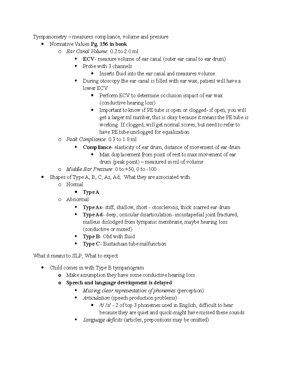 Tympanometry Every SLP Should KNOW THIS Tympanometry measures