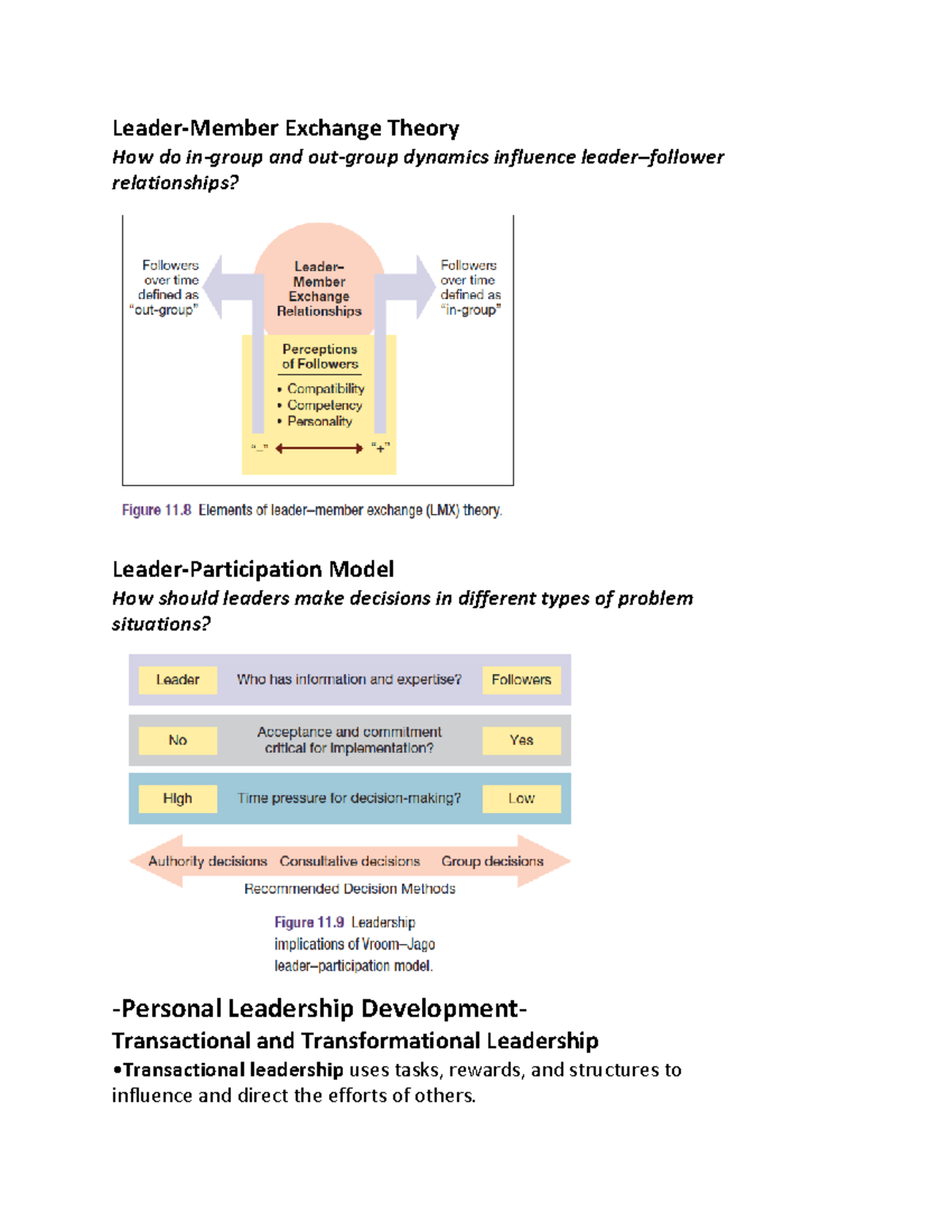 Leader and member exchange theory - Leader-Member Exchange Theory How ...