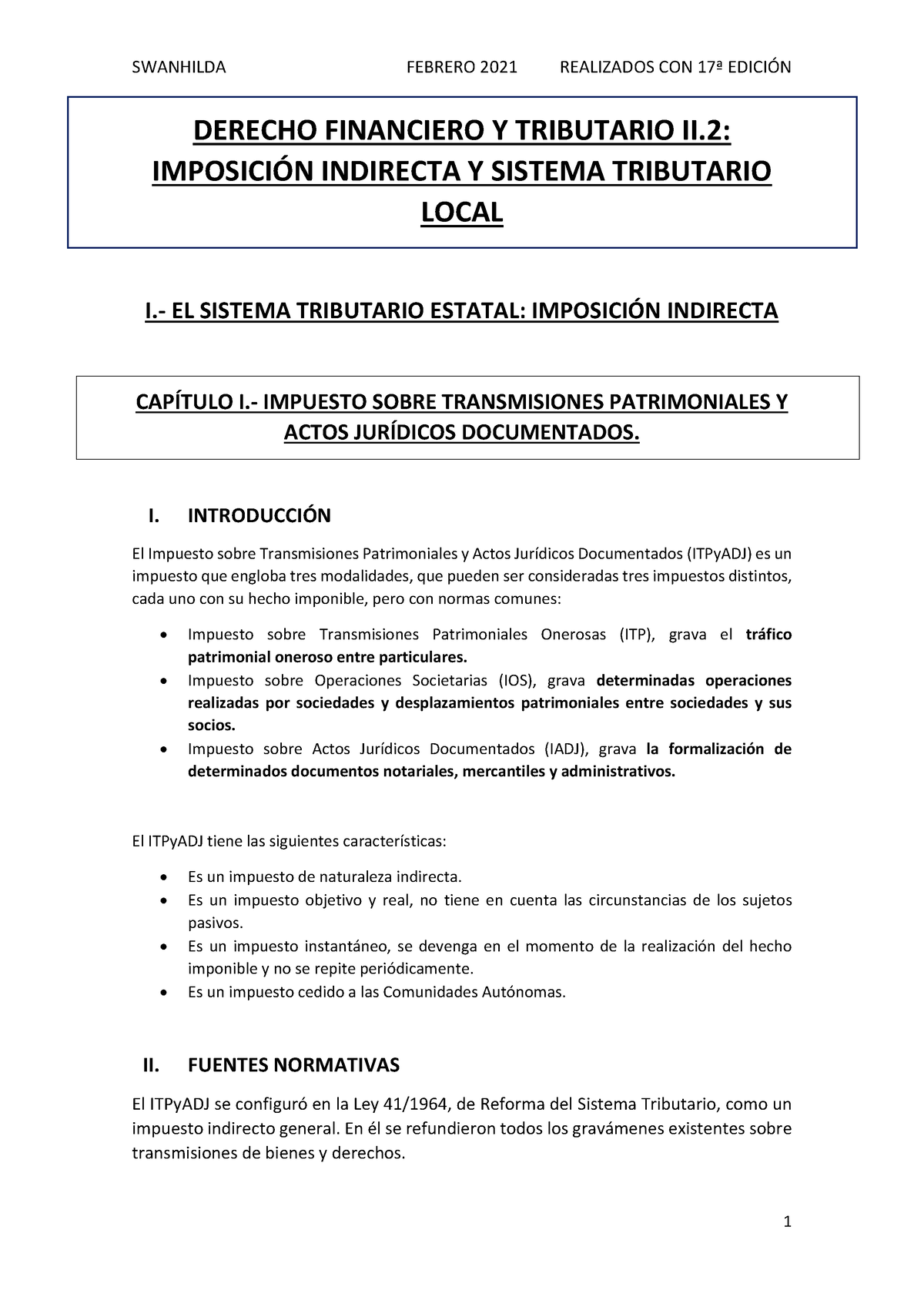 Derecho Financiero Y Tributario II.2 Swanhilda V2 - DERECHO FINANCIERO ...