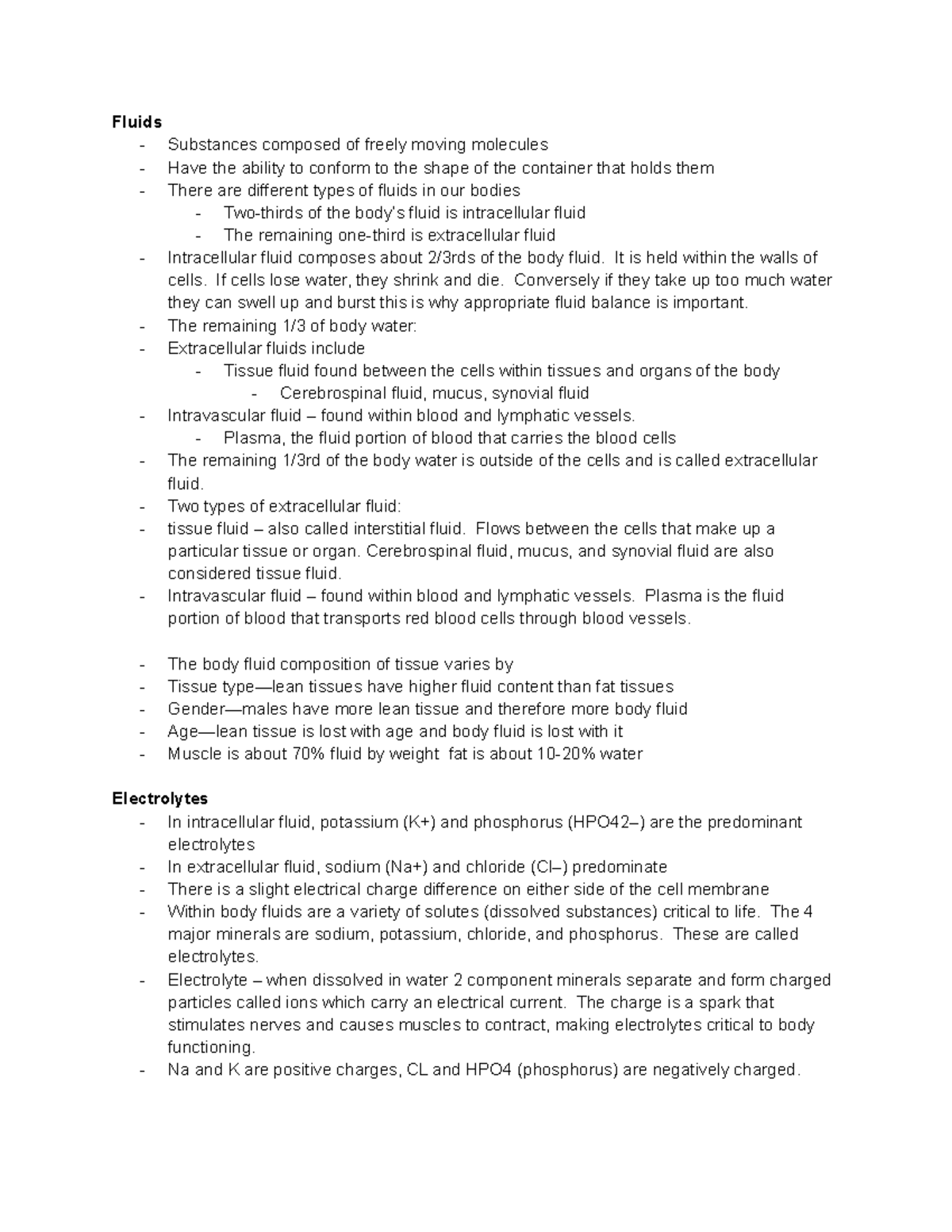 Chap 7 - notes - Fluids - Substances composed of freely moving ...