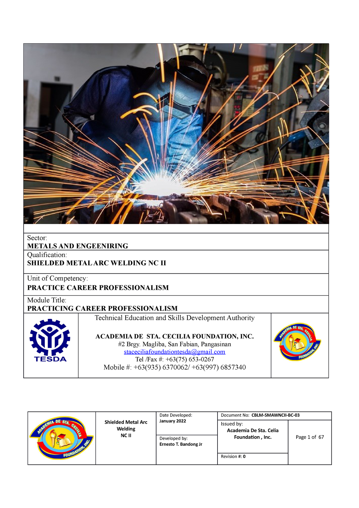 7 - N/A - Sector: METALS AND ENGEENIRING Qualification: SHIELDED METAL ...