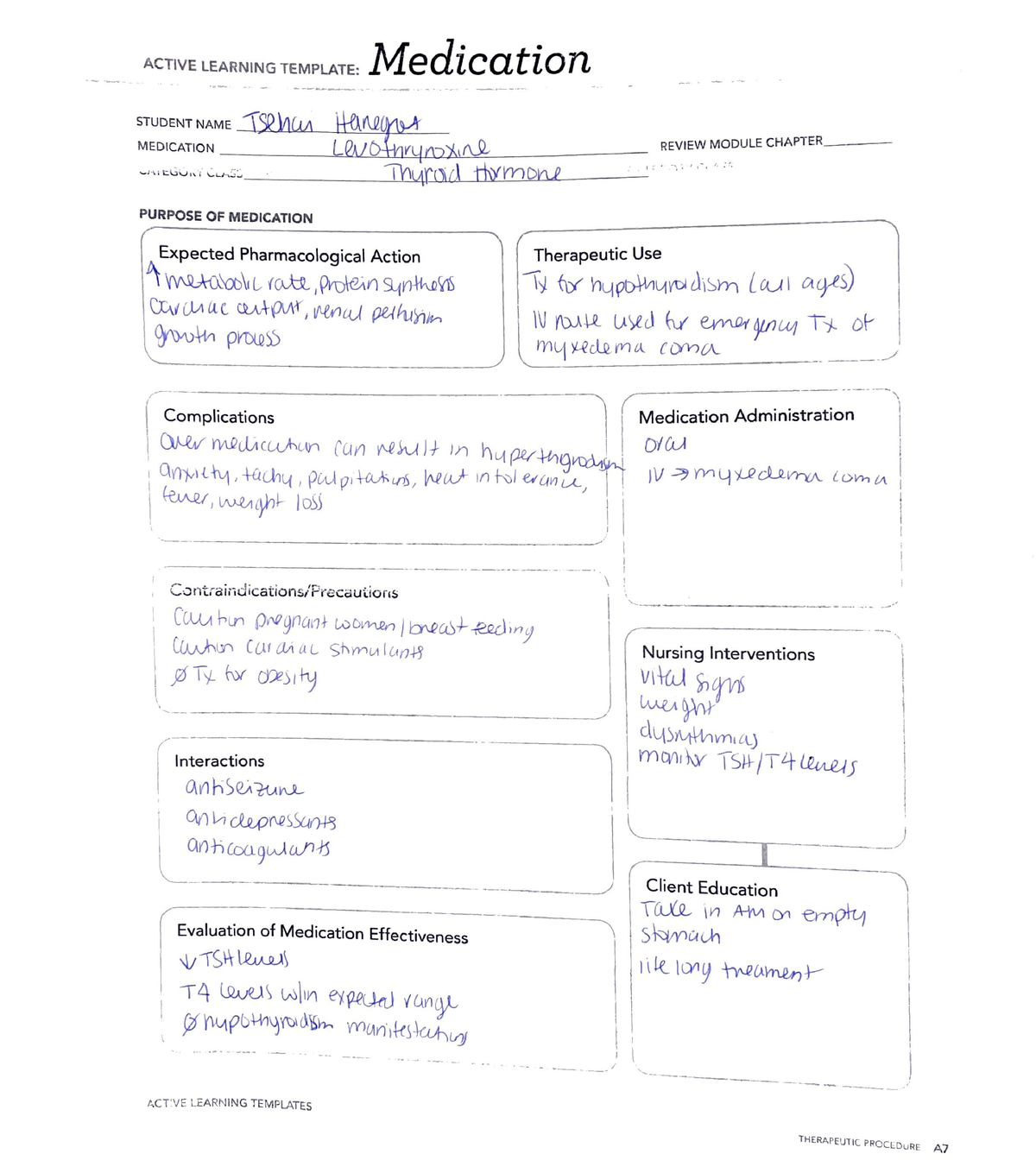 hyperthyroidism medication template NURS 435 Studocu