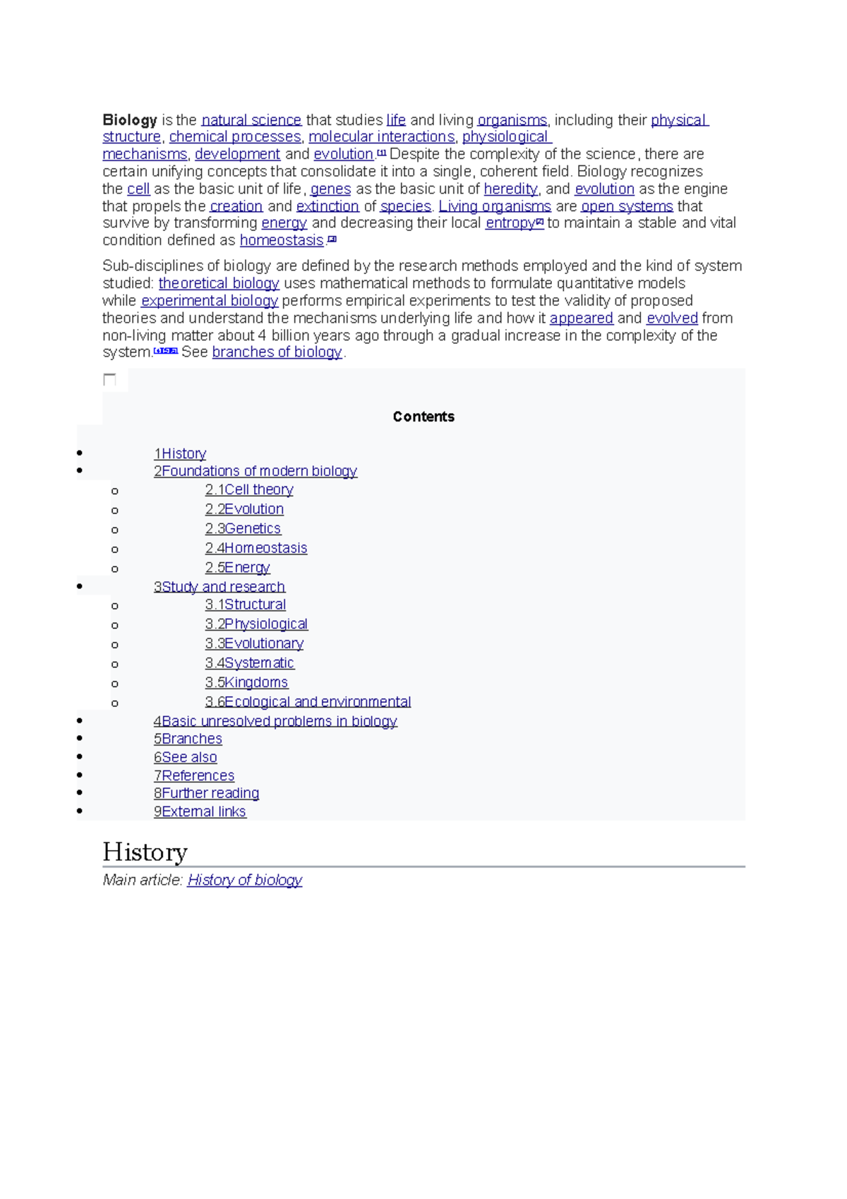 Biology - Lecture notes 1-8 - StuDocu