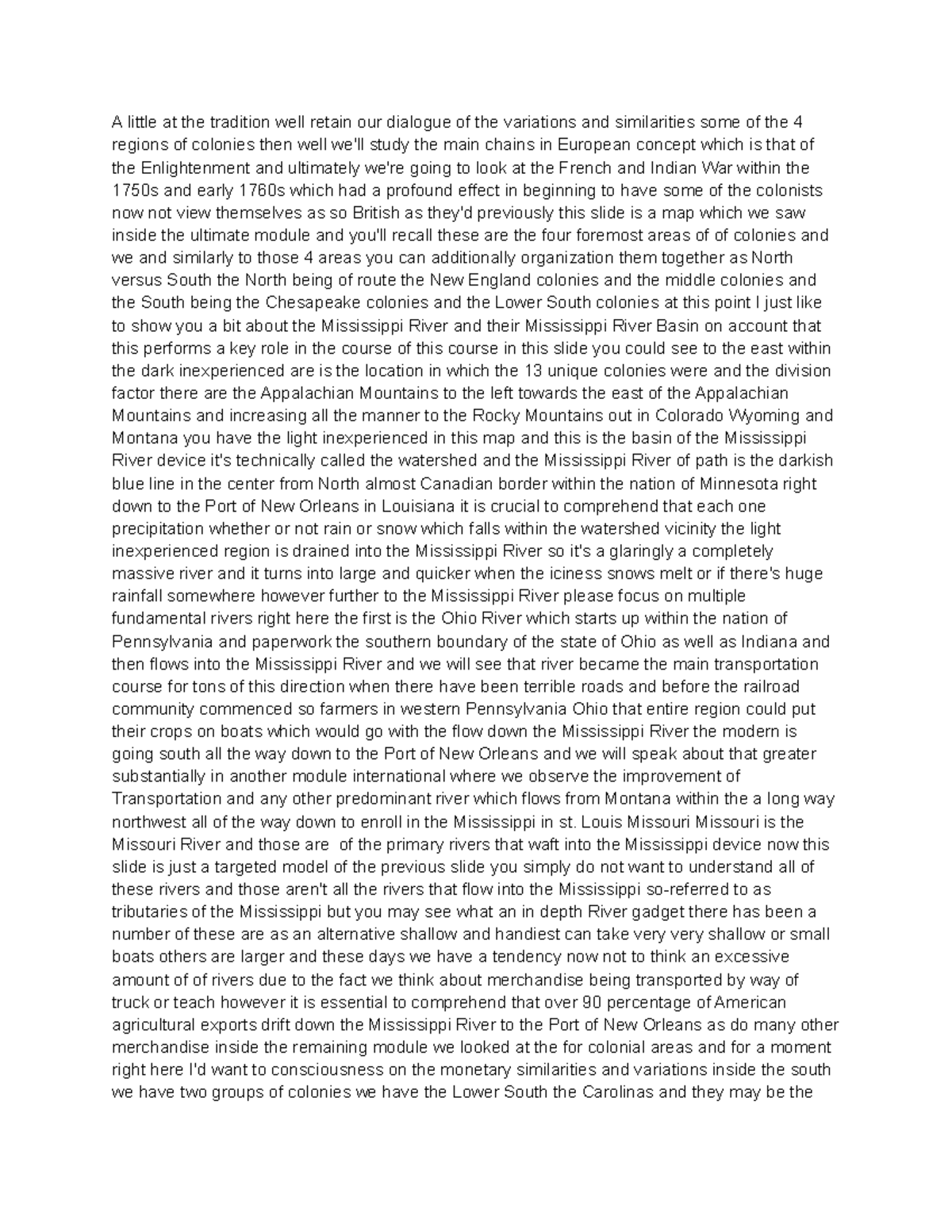 His 2301 Colonial Way of Life A little at the tradition well retain