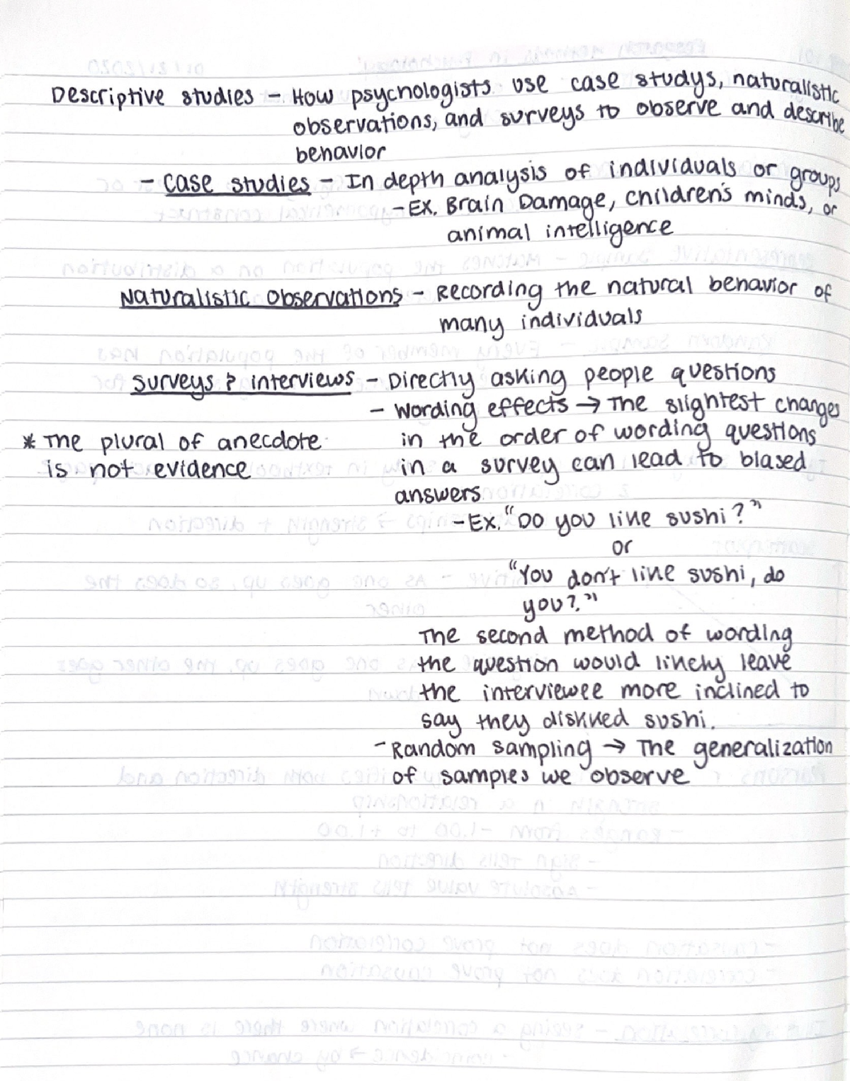 1 21 20 - Lecture Notes From PSYC 101 (Introduction To Psychology ...