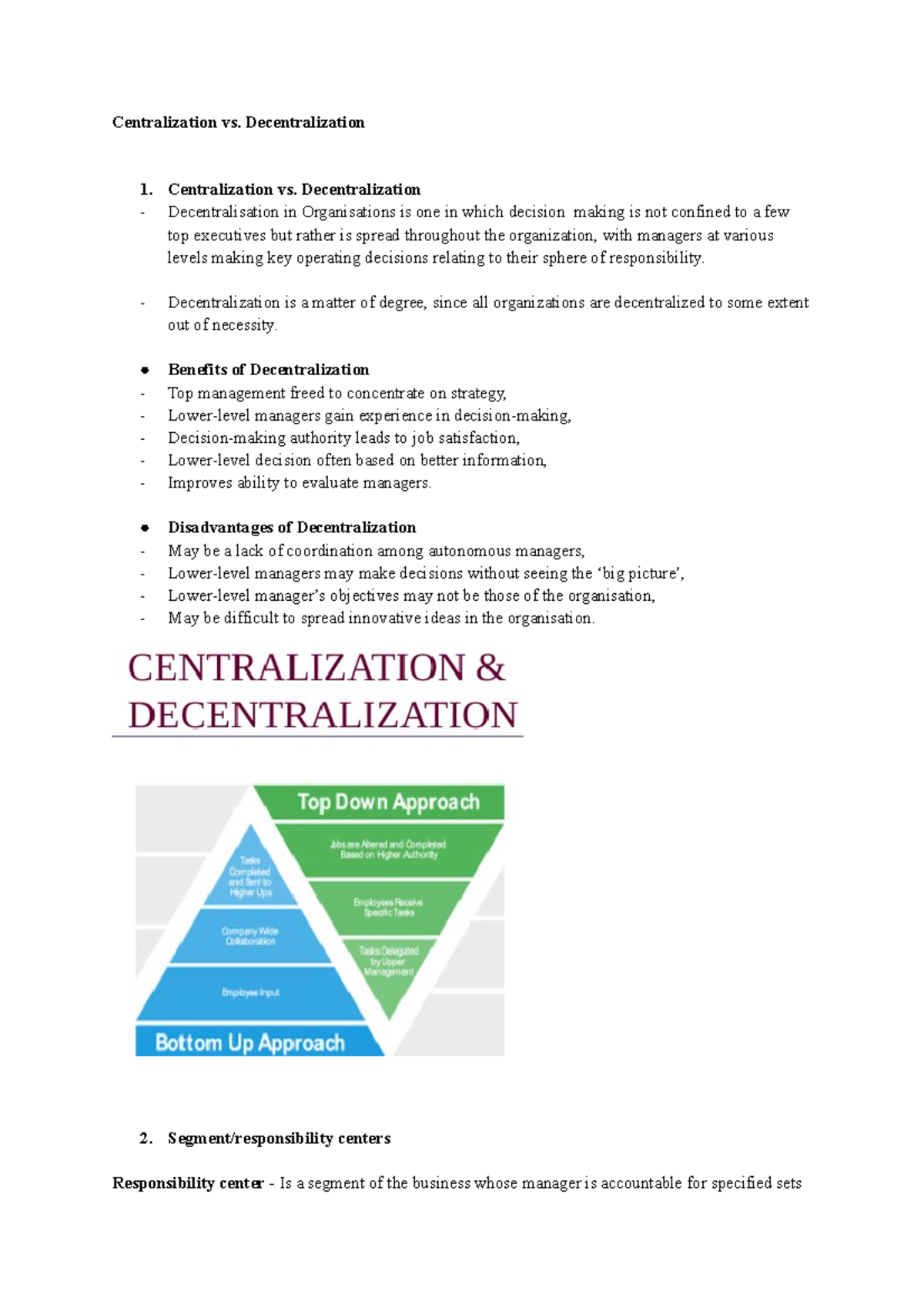 Centralization vs Decentralization - Centralization vs ...