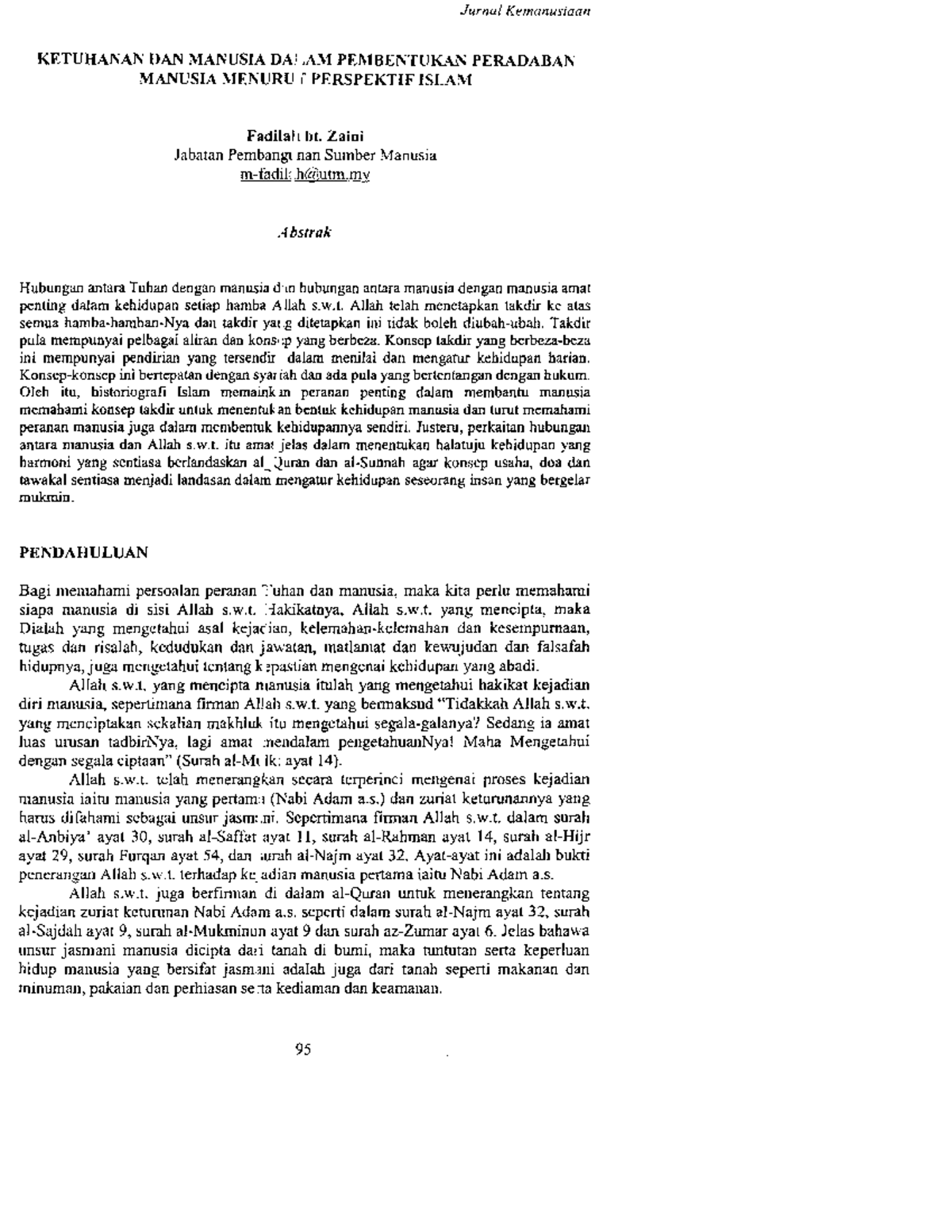 Hubungan antara tuhan dengan manusia - Philosophy And Current Issues ...