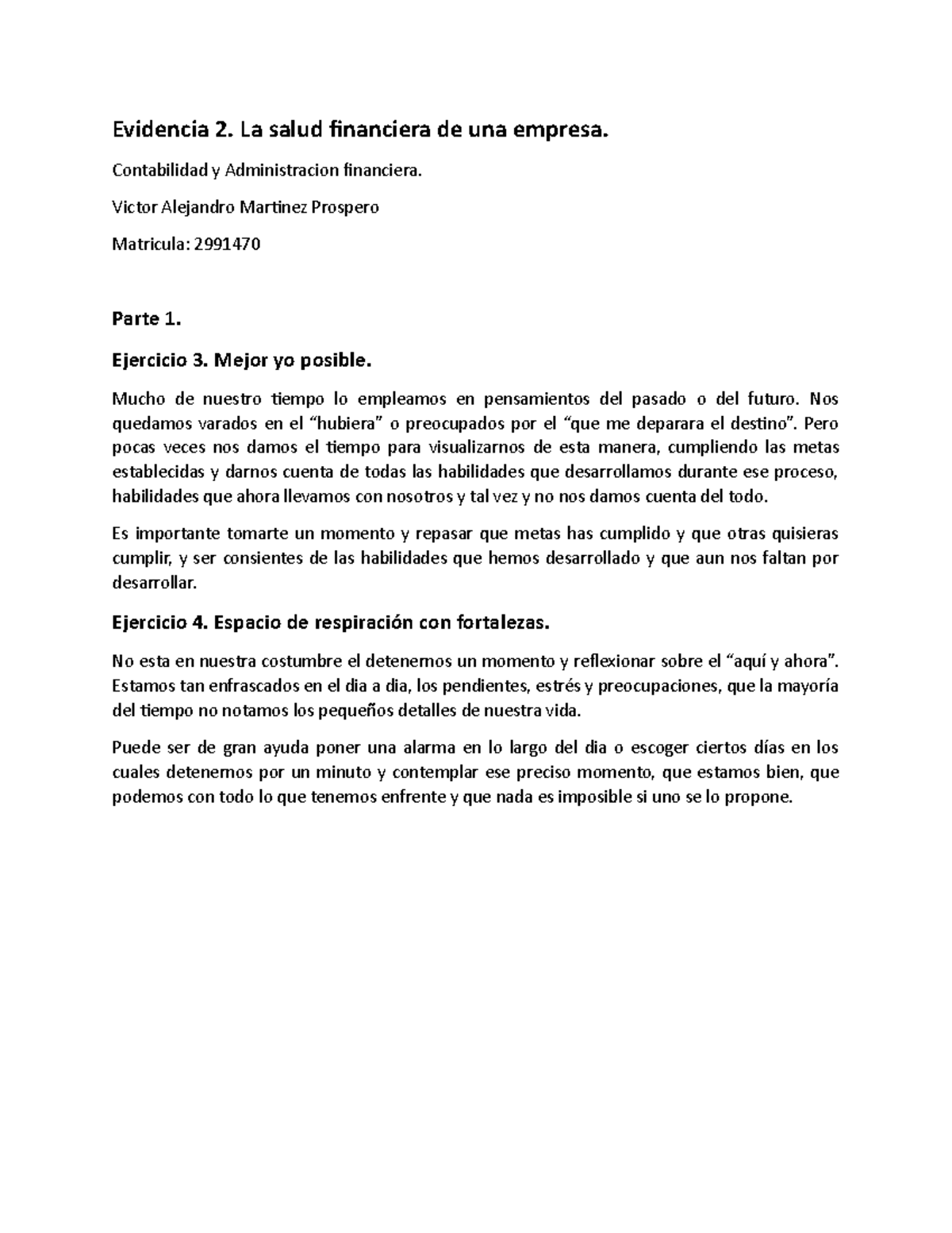 Evidencia 2. La Salud Financiera De Una Empresa - Evidencia 2. La Salud ...