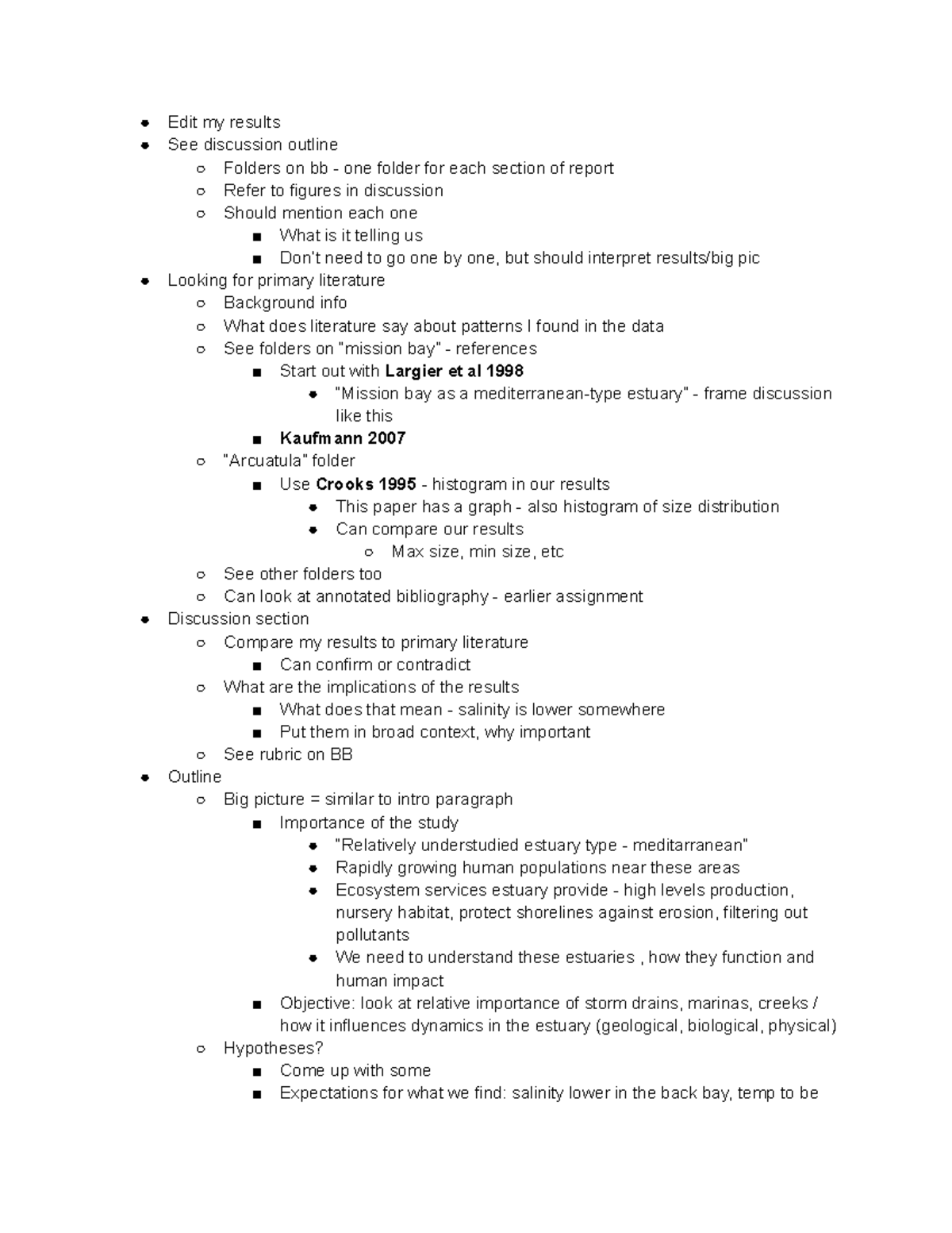 4 29 Lecture Discussion - Edit my results See discussion outline ...