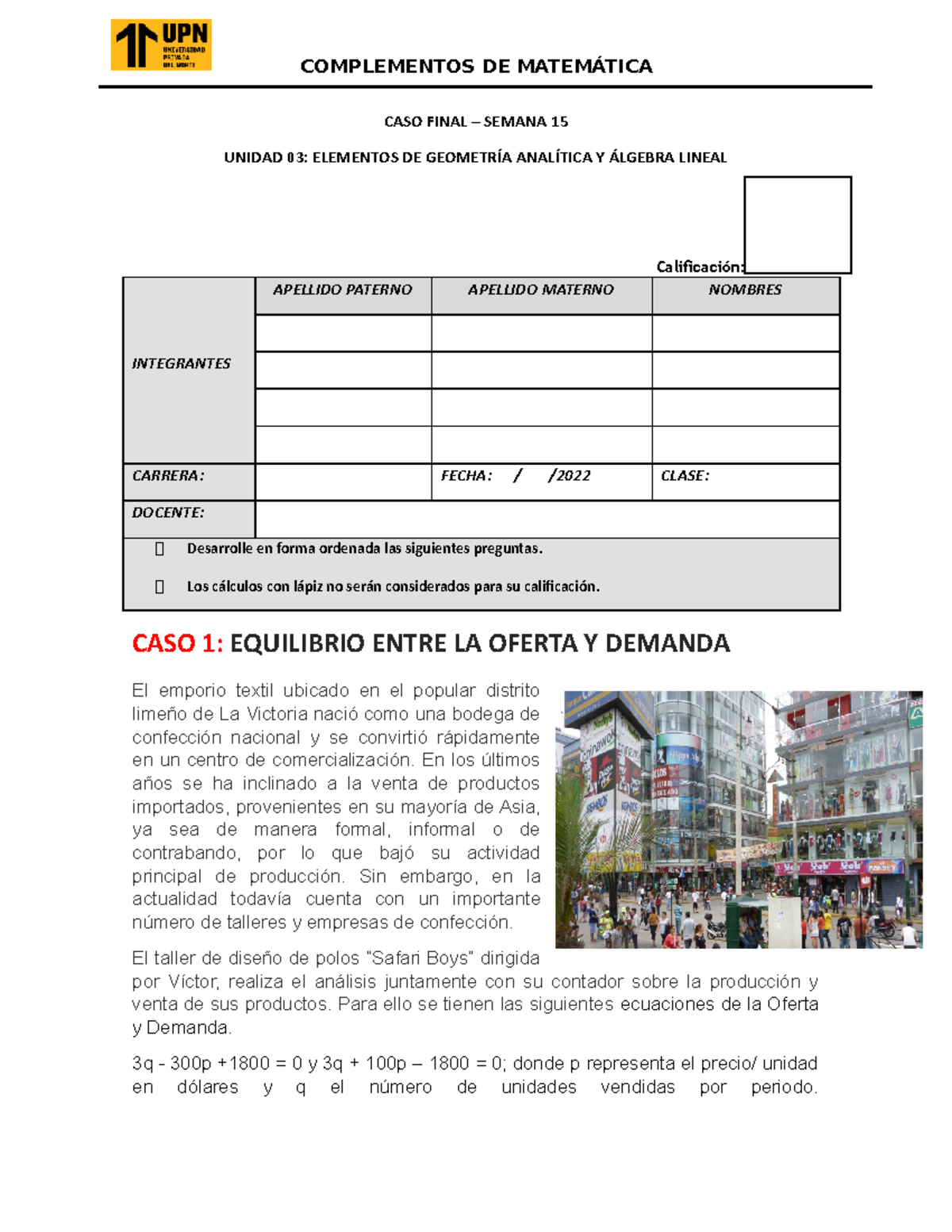 TPCC Semana 15 Comma - Bnbiuhk - CASO FINAL – SEMANA 15 UNIDAD 03 ...