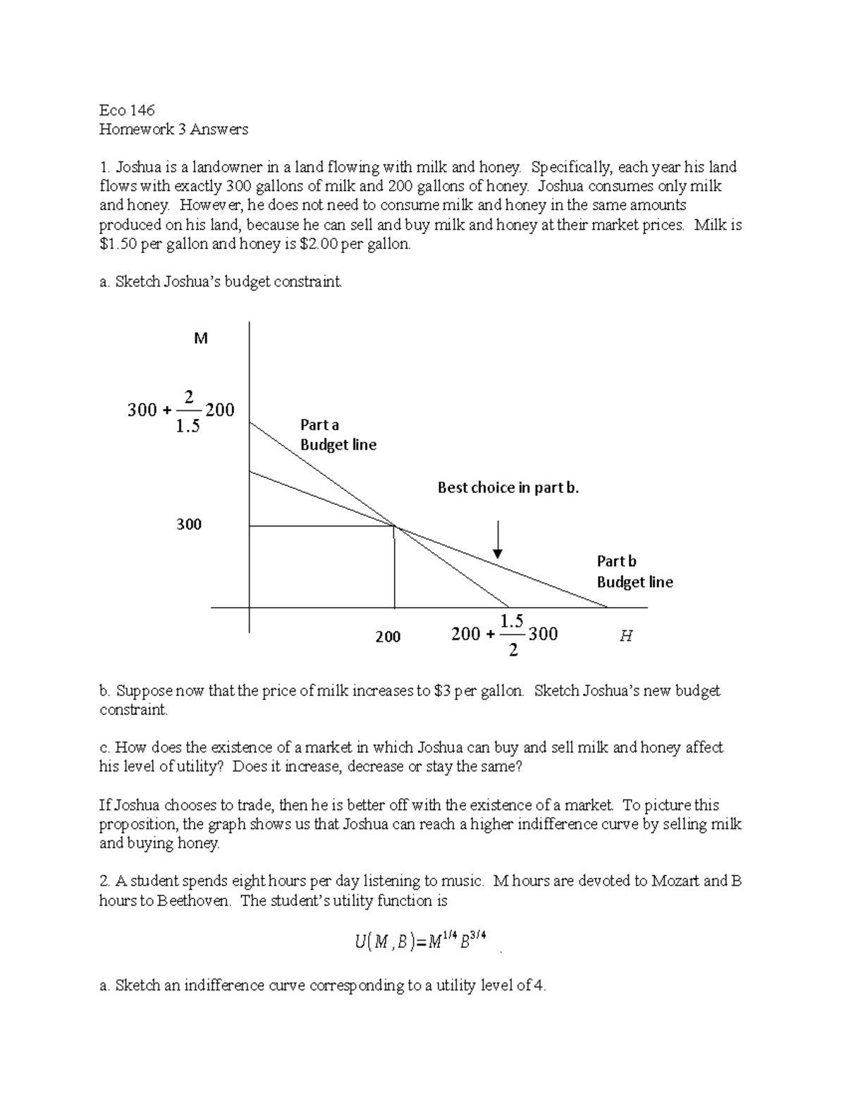 Eco 146 Homework 3-1 Answers - ECO 146 - Studocu