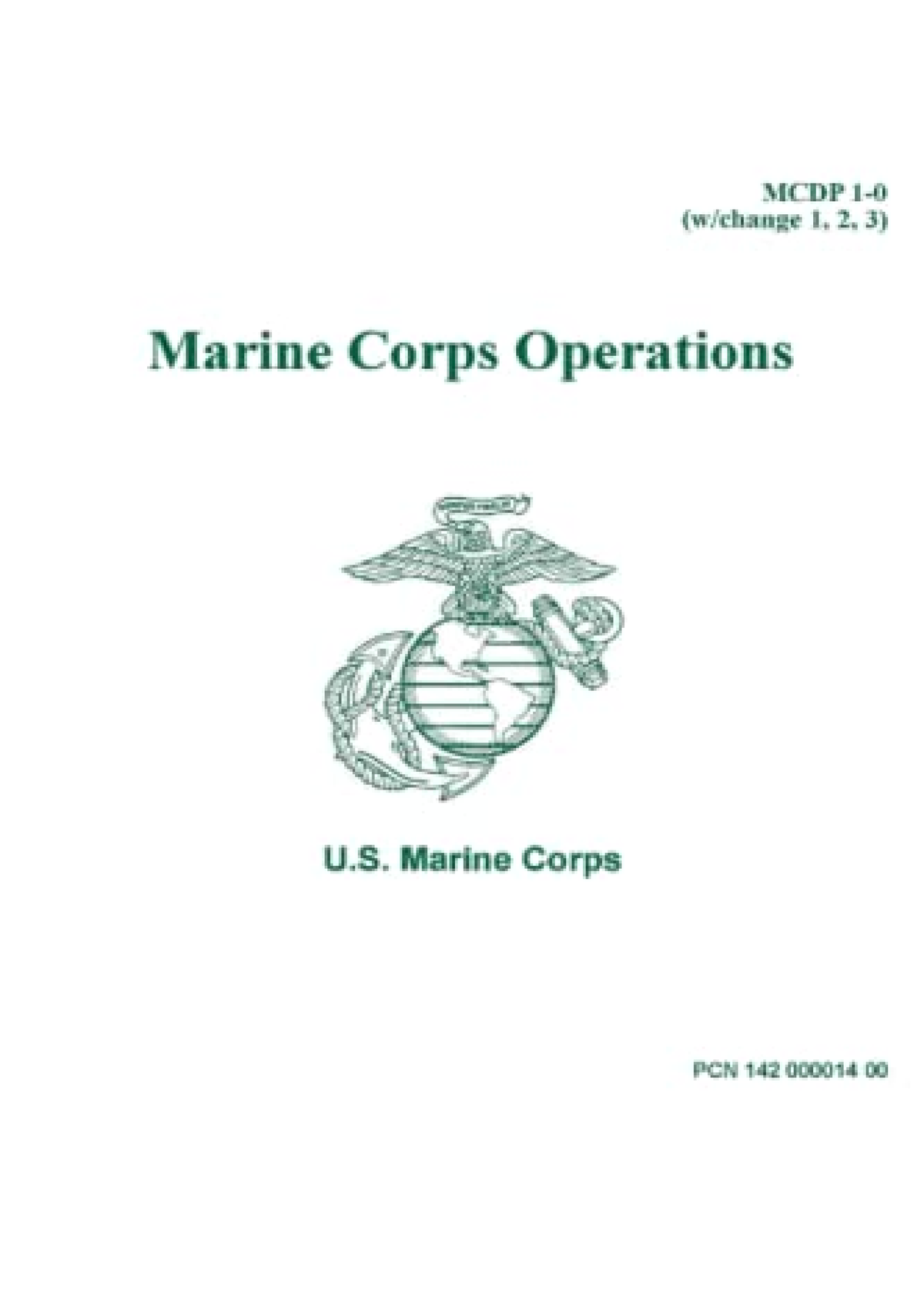 Download Book [PDF] MCDP 1-0 (w/change 1, 2, 3) Marine Corps Operations ...