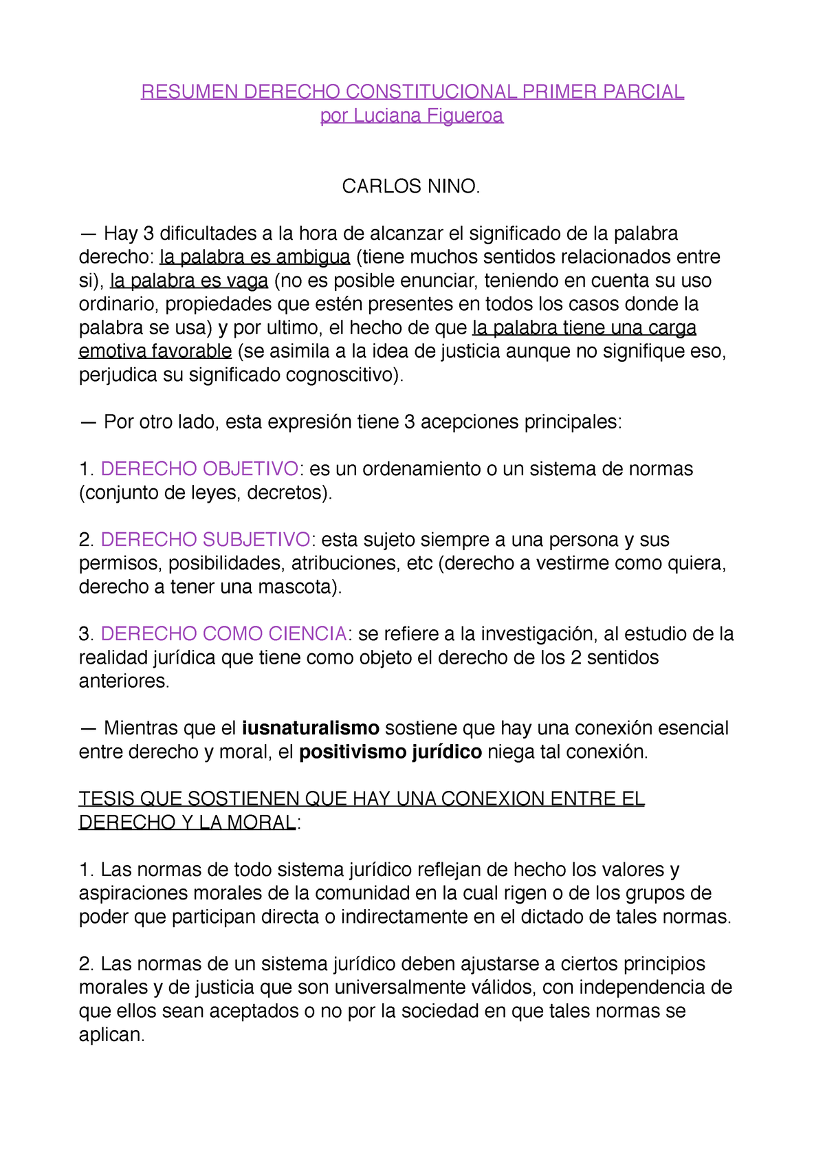 Resumen Final Derecho Constitucional - RESUMEN DERECHO CONSTITUCIONAL ...