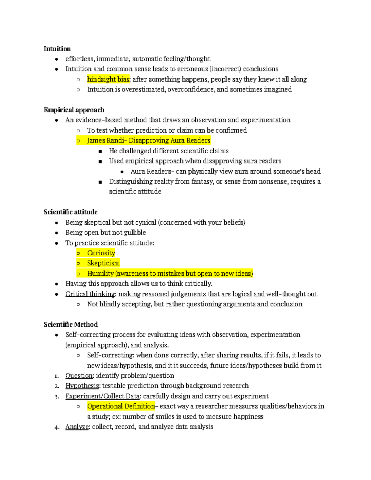 Chapter 2 Research Methods Psychological Research (1) - Intuition ...