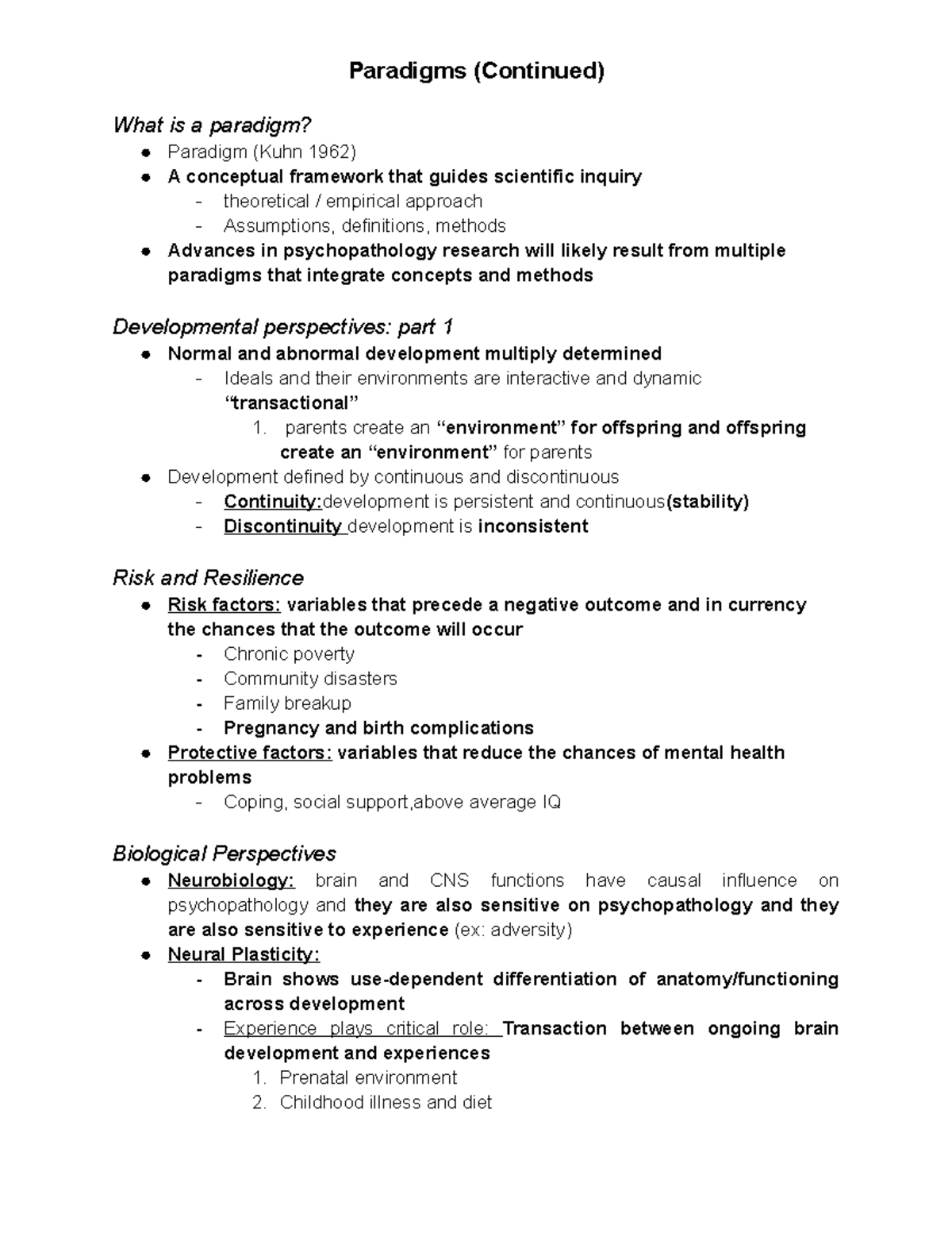 Week 1 Lecture 2 - Paradigms (Continued) What is a paradigm? Paradigm ...