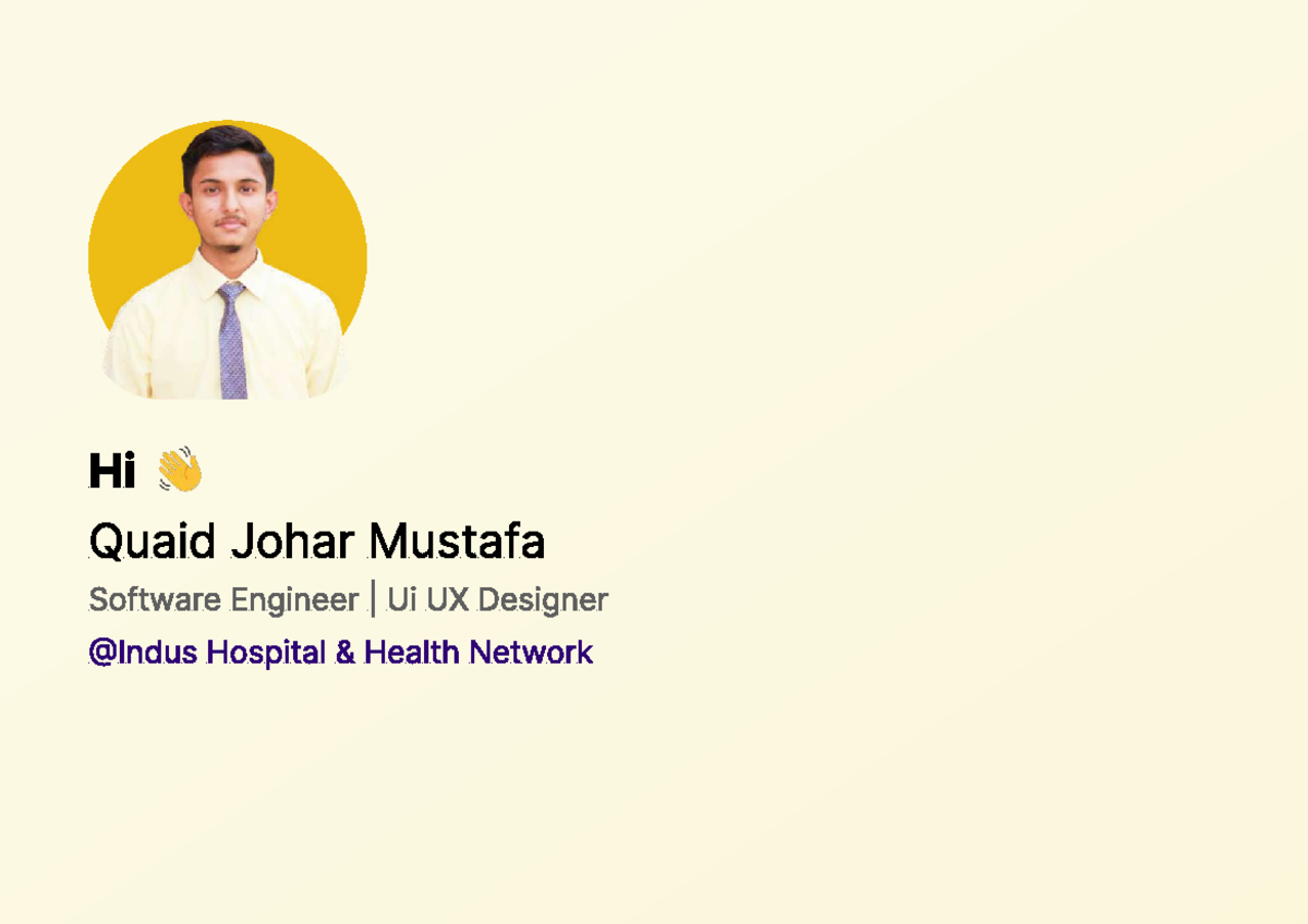 HTML - fine - Hi Quaid Johar Mustafa Software Engineer | Ui UX Designer ...