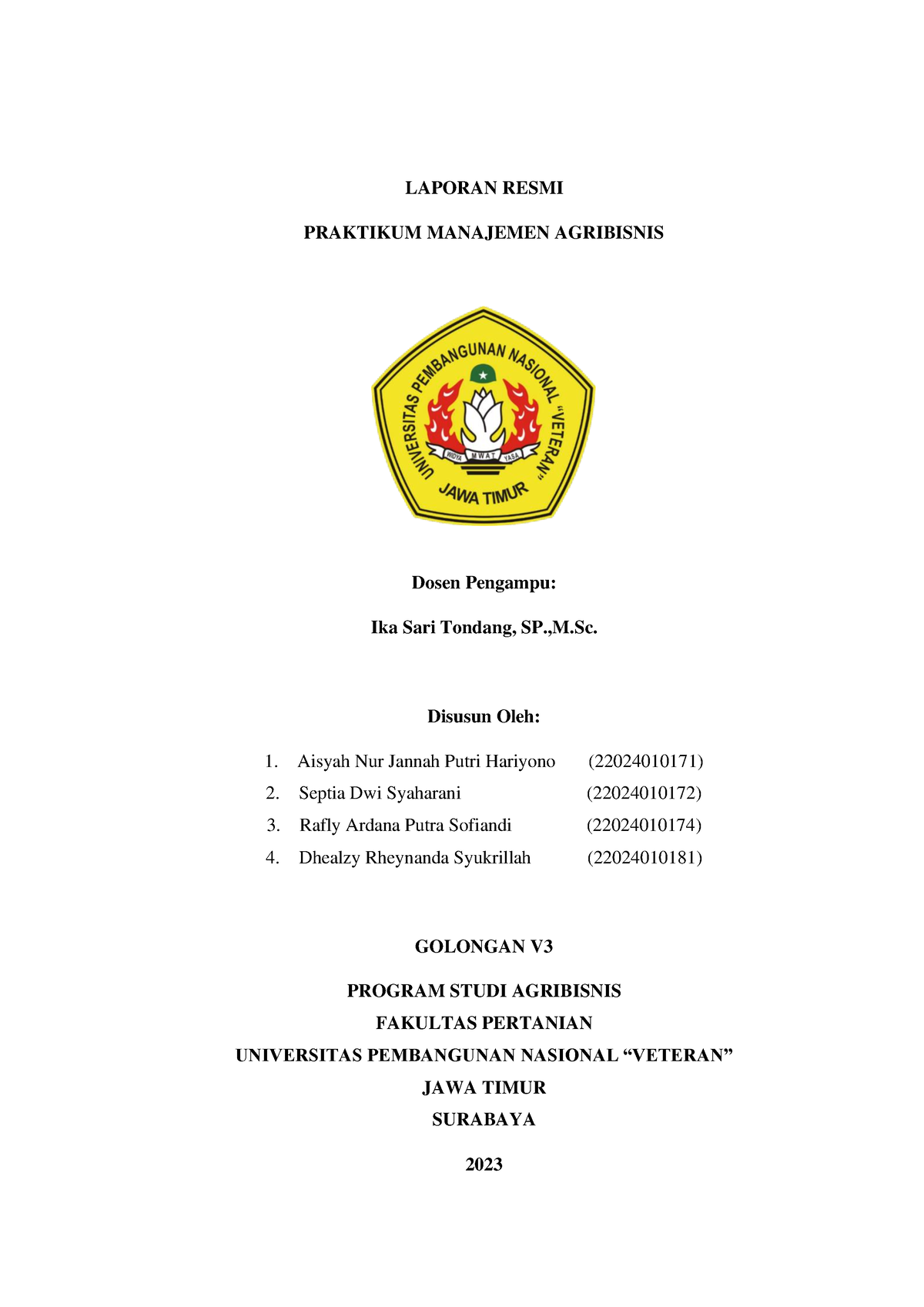 Doc-20230612-wa0008 - Laporan Resmi Praktikum Manajemen Agribisnis 