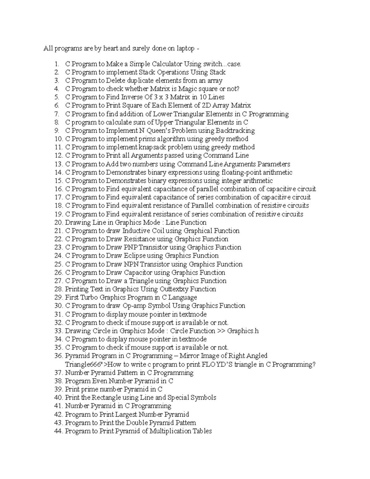 All c programs - ssccccccccccc - All programs are by heart and surely ...