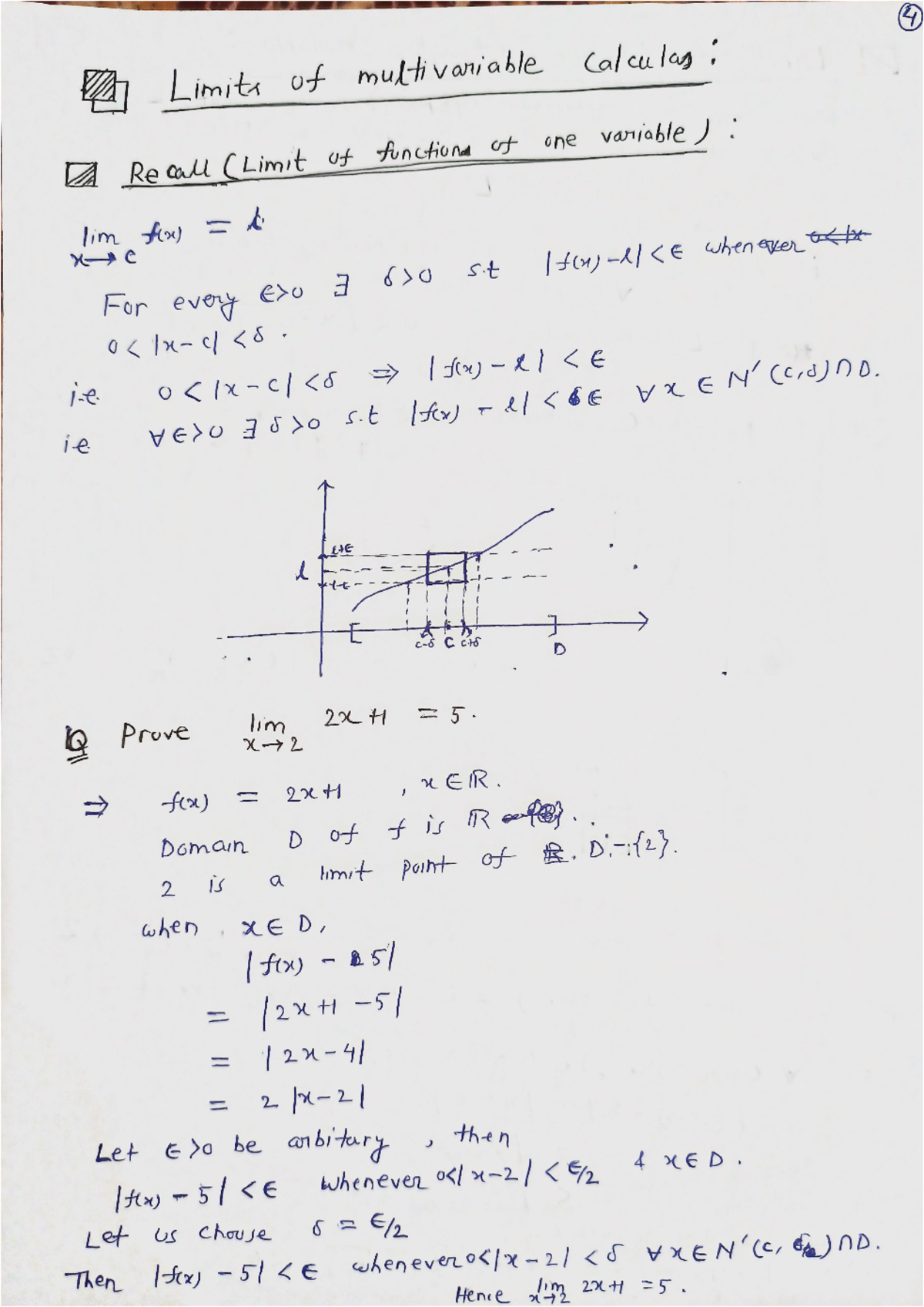 2 Limits of functions of two variables - Mathematics honours - Studocu