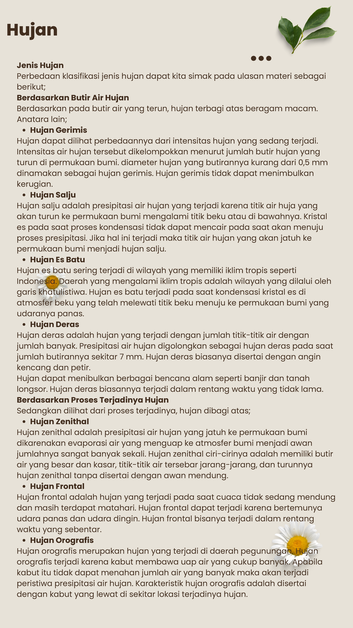 4. Jenis Hujan - Hujan Gerimis Hujan Salju Hujan Es Batu Hujan Deras ...