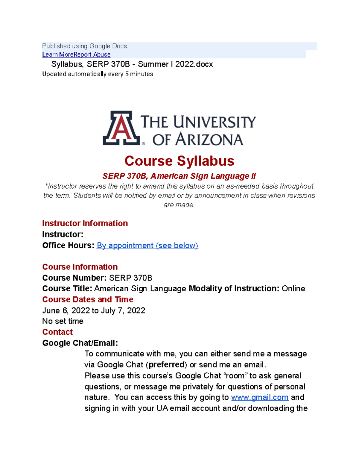 Syllabus - Published using Google Docs Learn MoreReport Abuse Syllabus ...