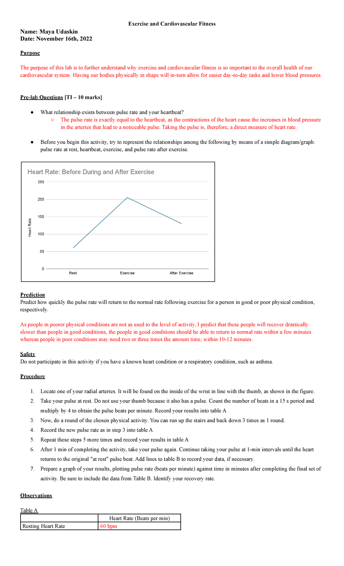 SBI3U Unit 3 - Exercise and Cardiovascular Fitness - Exercise and ...