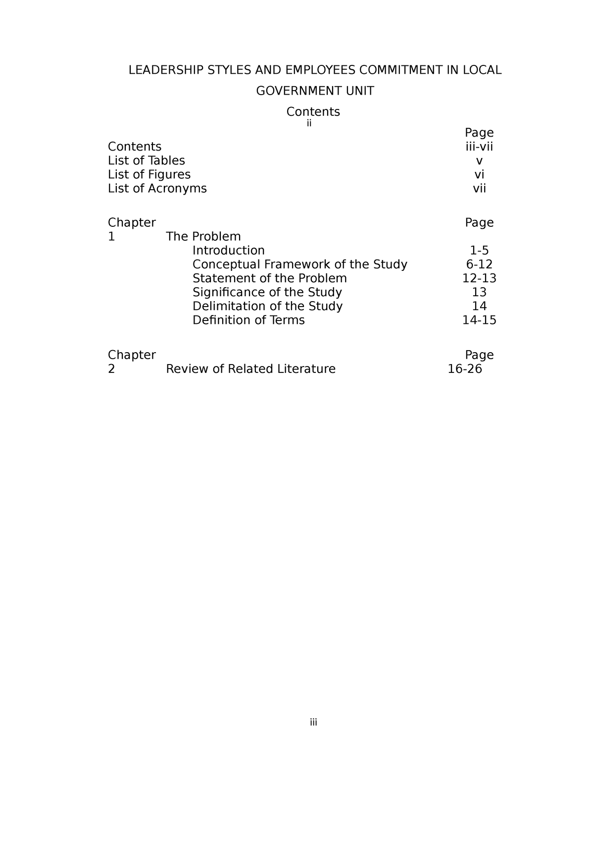 sample of research proposal on leadership styles