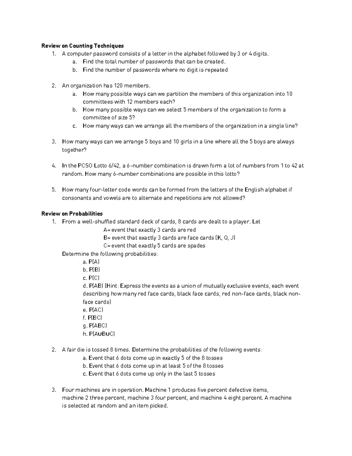 Probabilities and Probability Distributions - Warning: TT: undefined ...