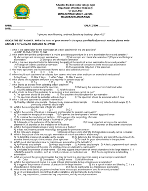 Blood Donor Interview Data Sheet 037 - Medical Technology - Studocu