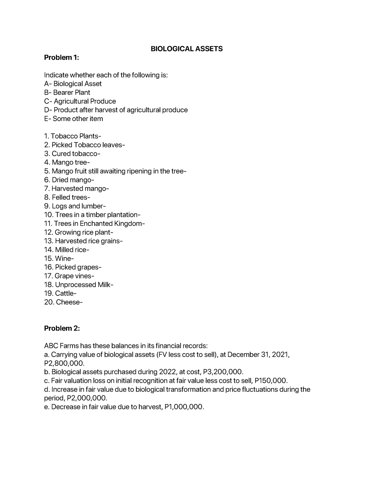 Biological-Assets - Notes And Report For Bioassets Intermediate ...