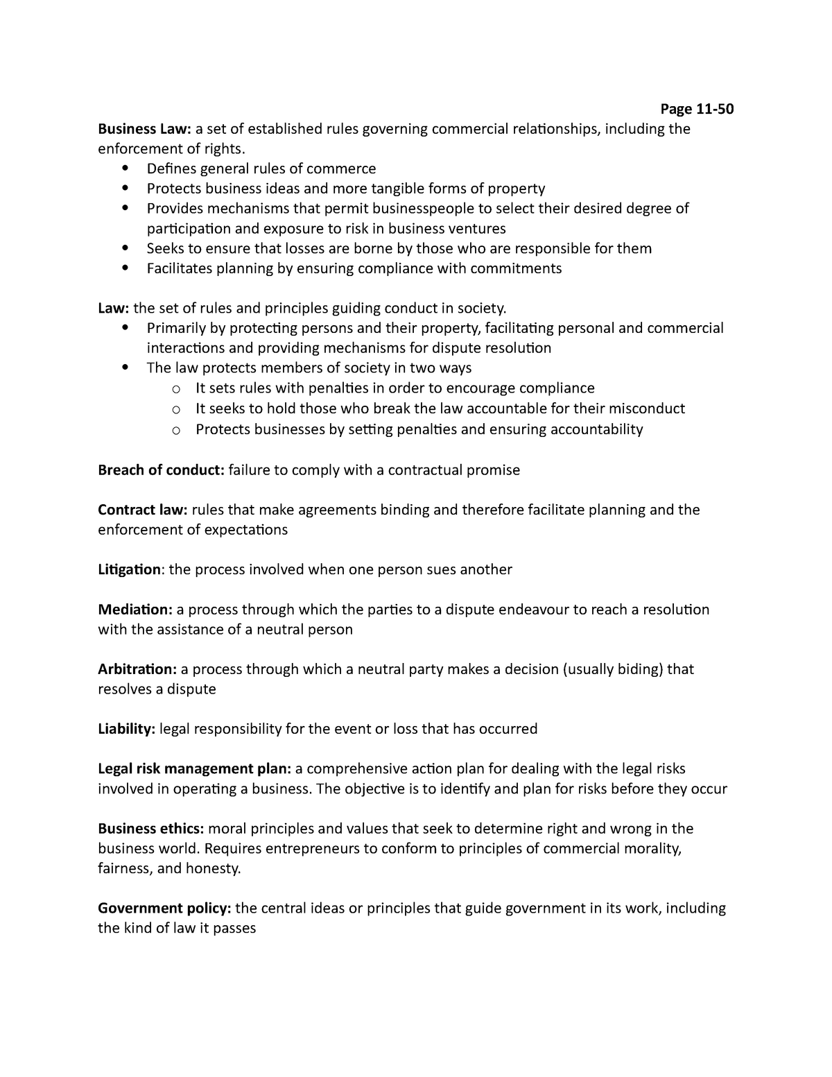 business-law-textbook-notes-page-11-business-law-a-set-of