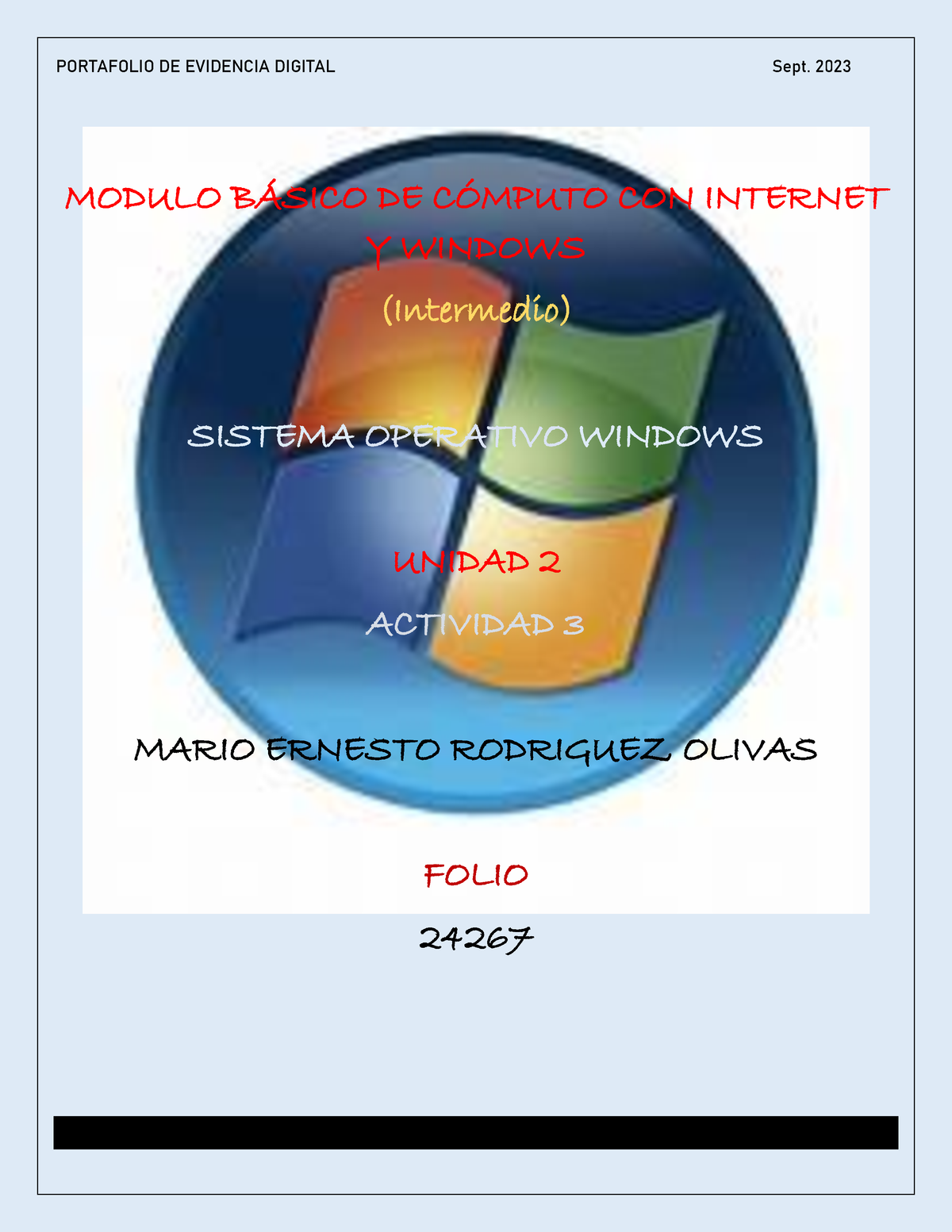 Actividad 3 - Información Sobre Manejo De Sistema Operativo De Windows ...