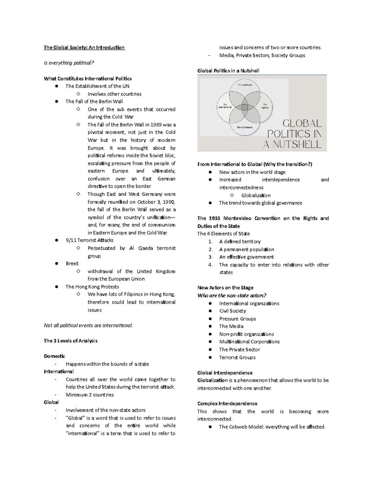 1 Intglos Week 1 Introduction - The Global Society: An Introduction Is ...