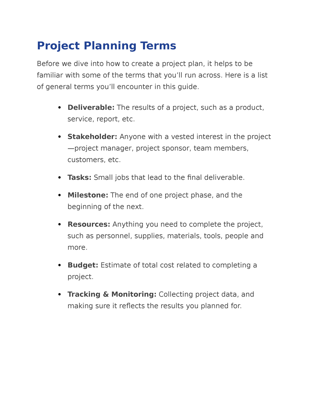 project-planning-terms-project-planning-terms-before-we-dive-into-how