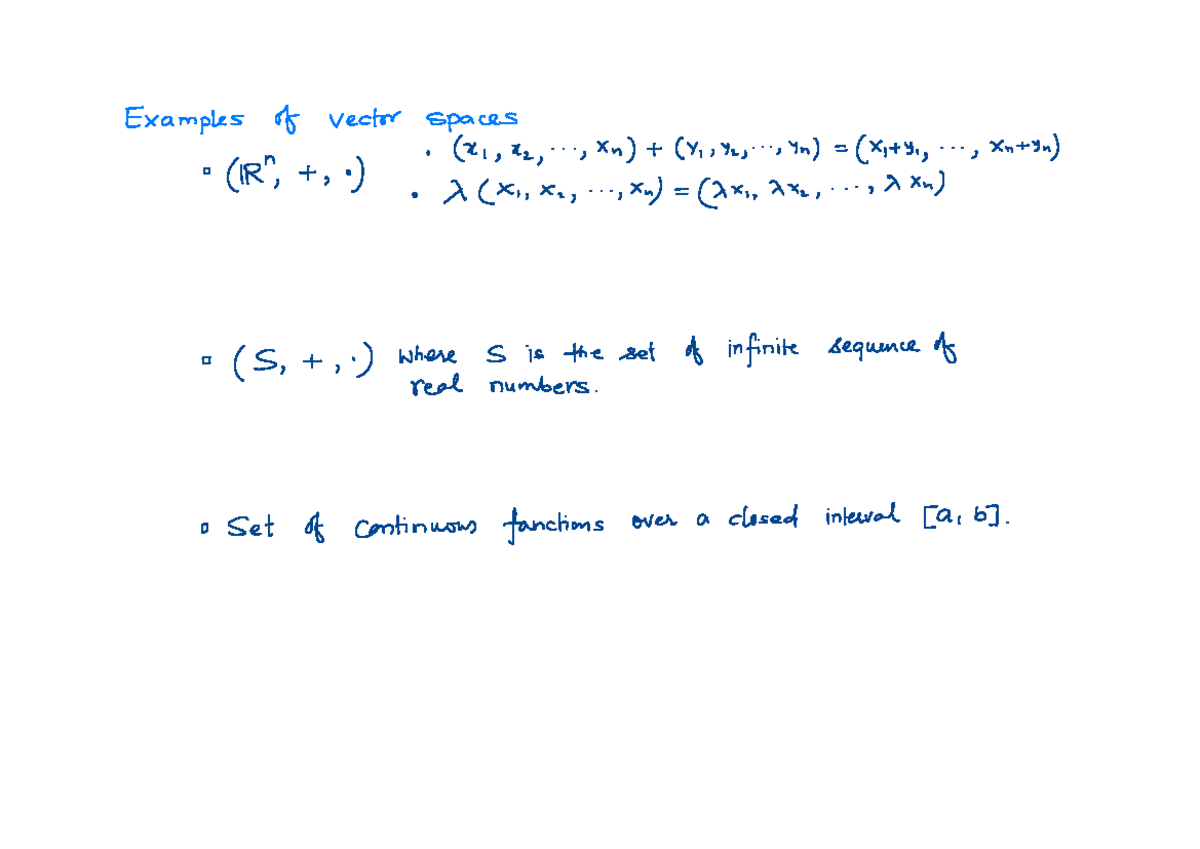 BW14 F22 Annotated (1)-7-12 - Examples of vector spaces (112h, + , o ...