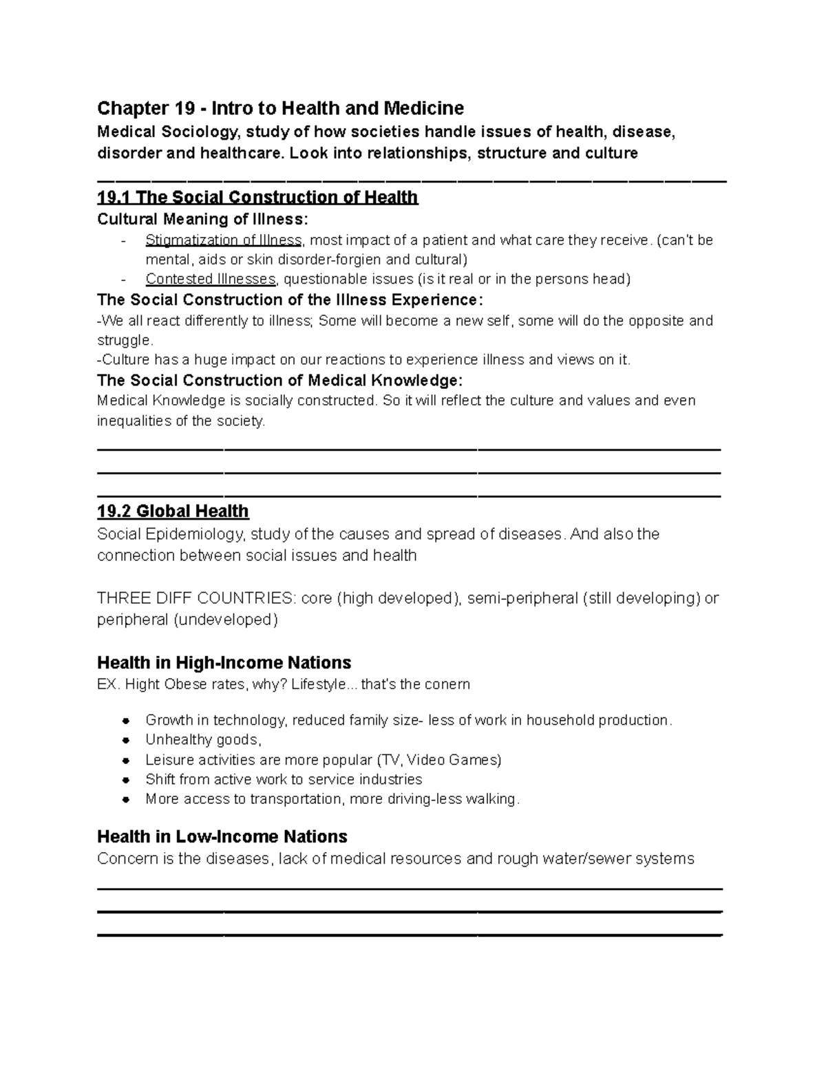 Chapter 19 - Intro to Health and Medicine - Chapter 19 - Intro to ...