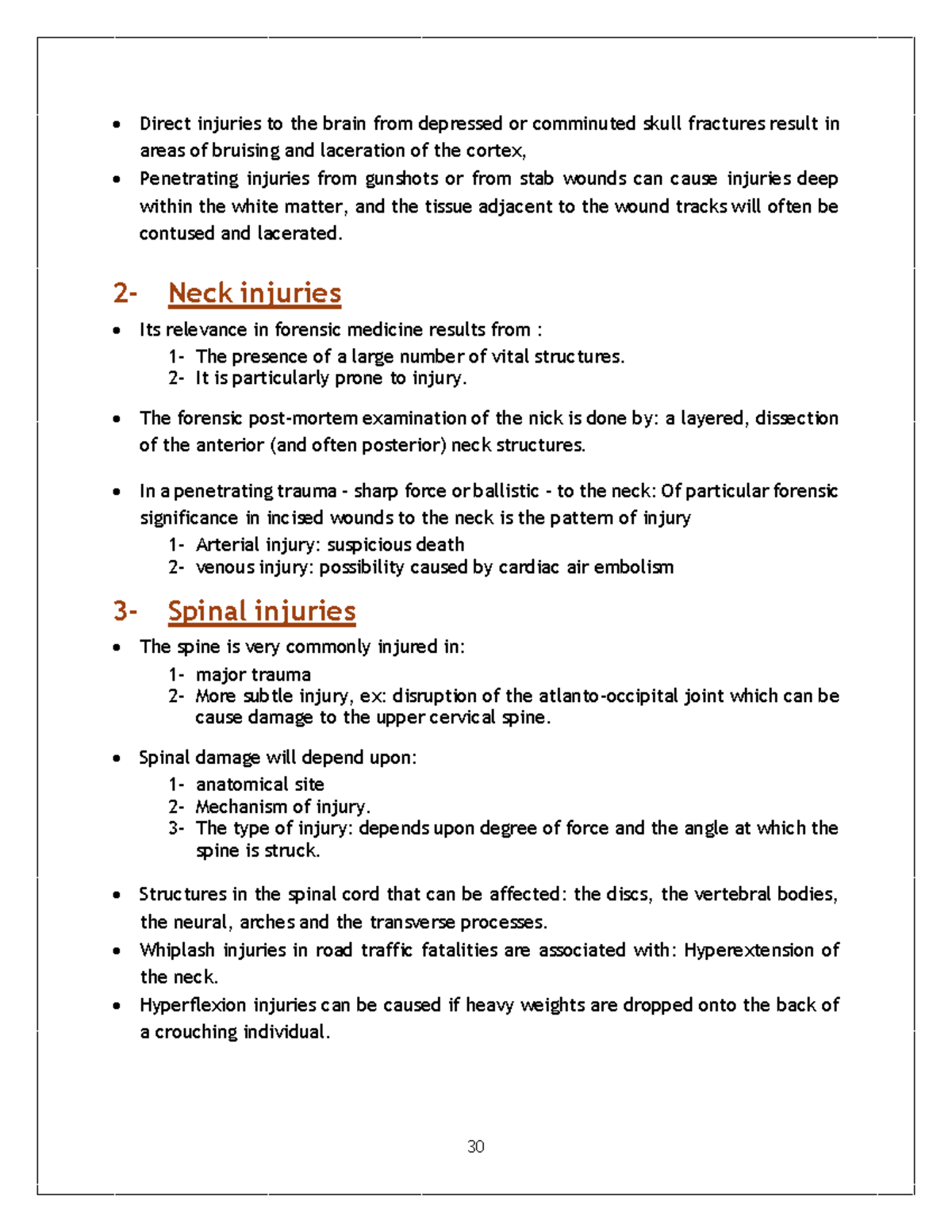 432 Notes on Forensic Medicine 31-40 - Direct injuries to the brain ...