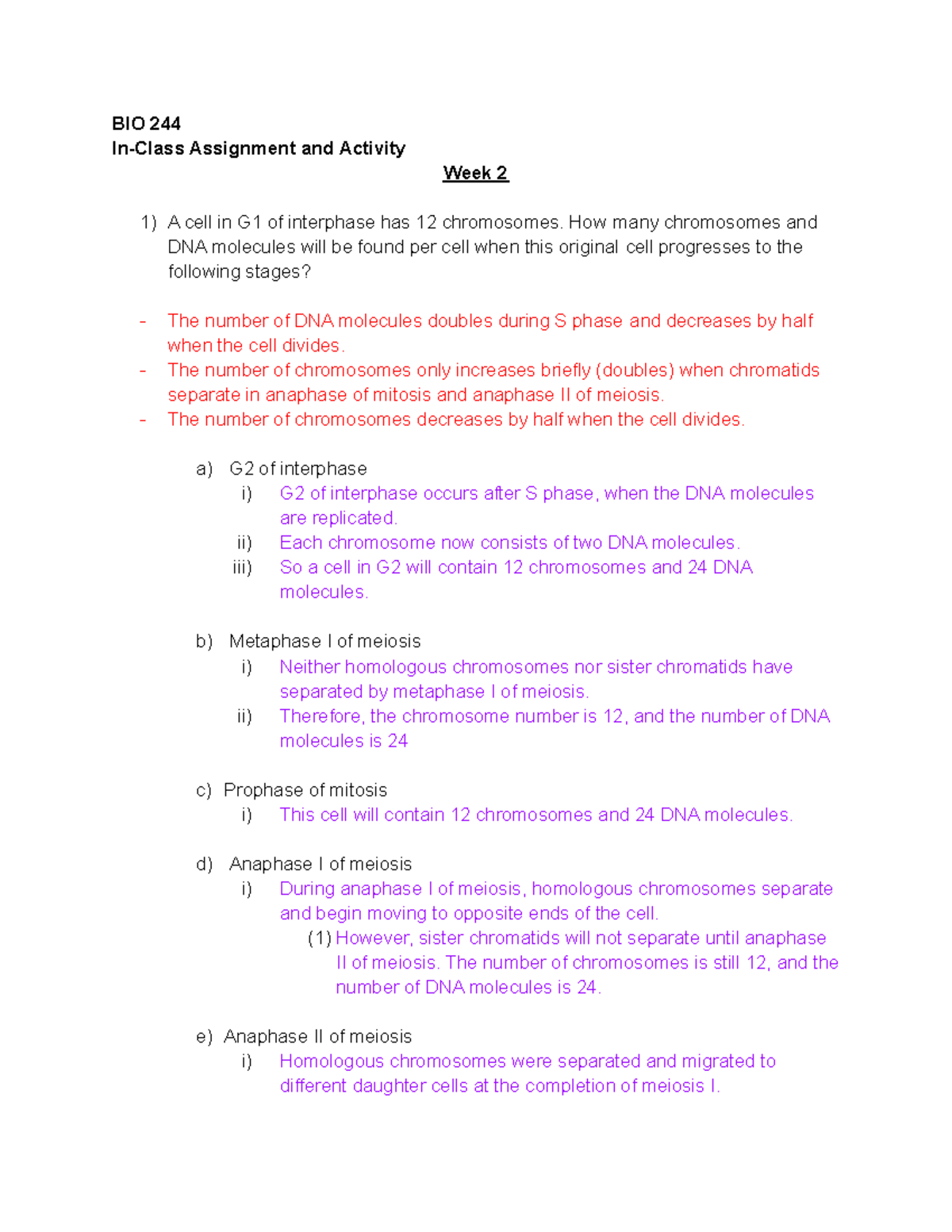 Week 2 BIO 244 In Class Activities - BIO 244 In-Class Assignment And ...