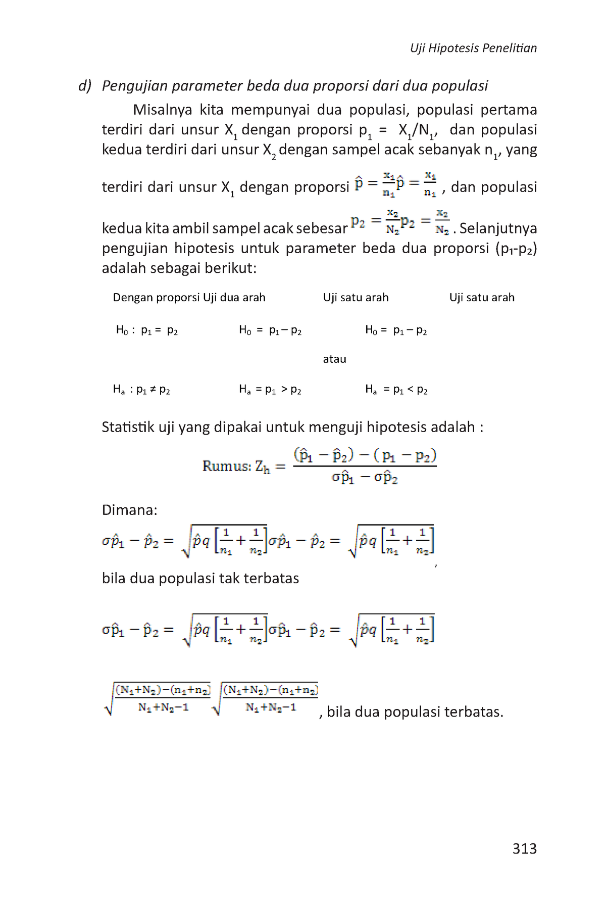 45258621-333 - Metodologi Pdf - 313 D) Pengujian Parameter Beda Dua ...