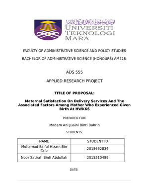 contoh assignment ctu554 uitm