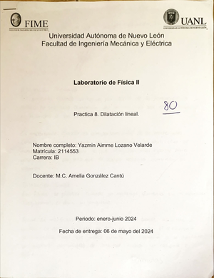Practica 3 Fisica 3 - FIME UANL UNIVERSIDAD AUTÓNOMA DE NUEVO LEÓN ...