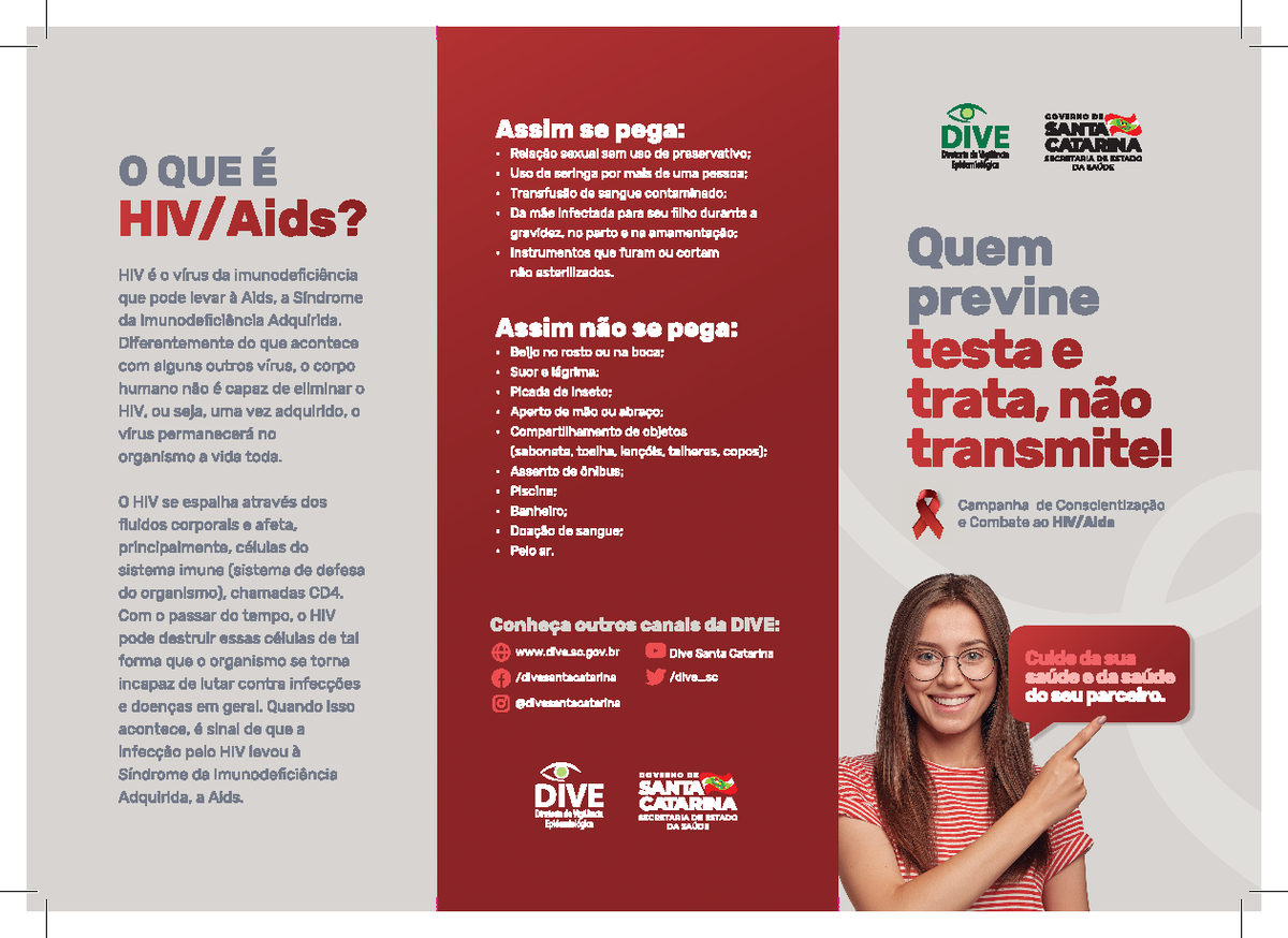 Folder-hiv - Folder - saúde coletiva - 30 min - Studocu