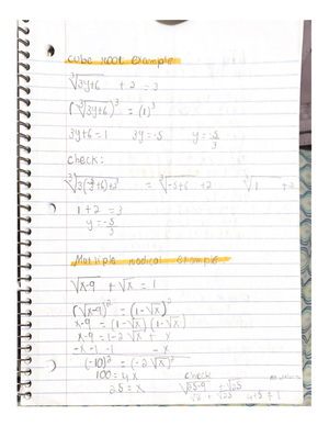 Final Exam Notes - 1 Math 1021 Final Exam Review (2, 2, 4, 4, 5.1-5 ...