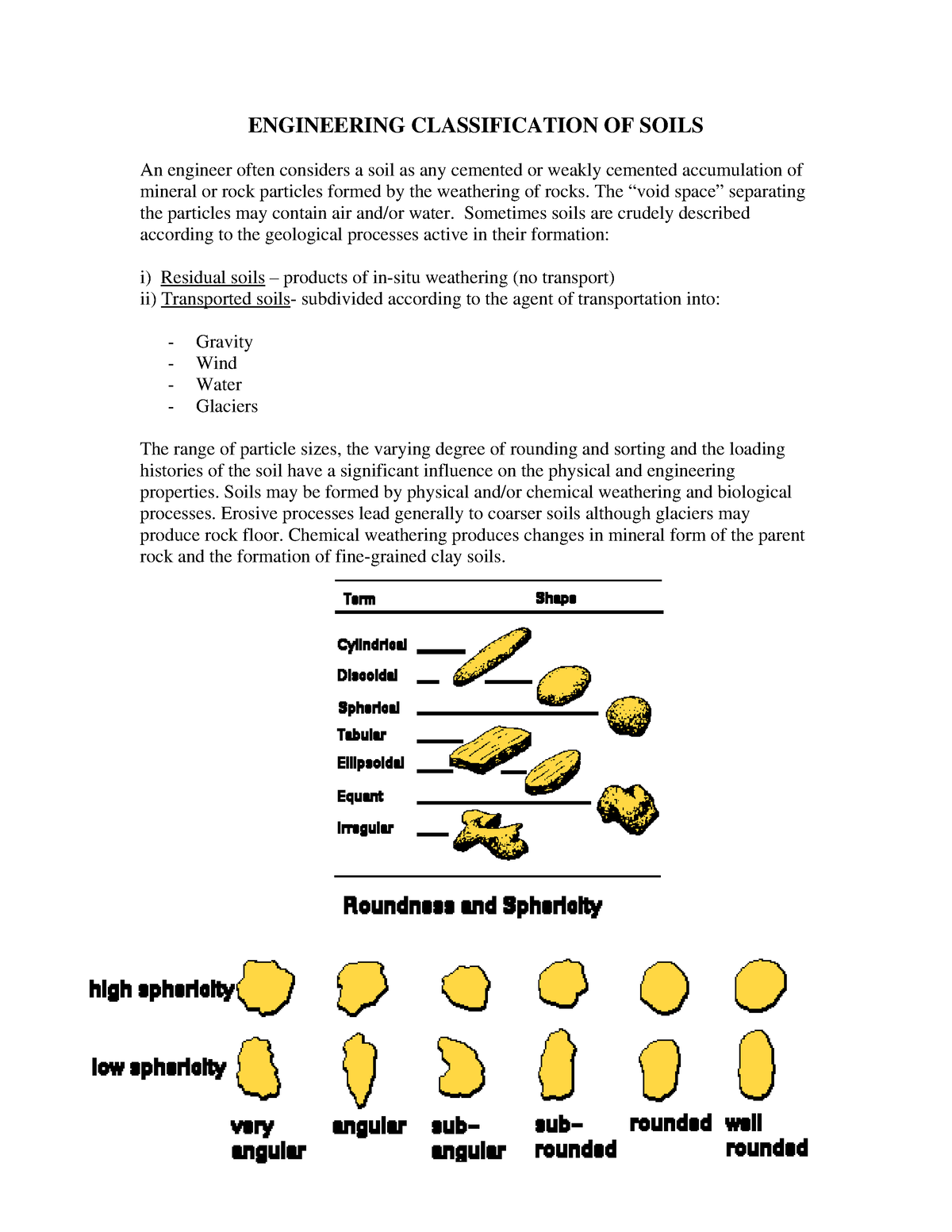 B-Soil Classification - ENGINEERING CLASSIFICATION OF SOILS An Engineer ...