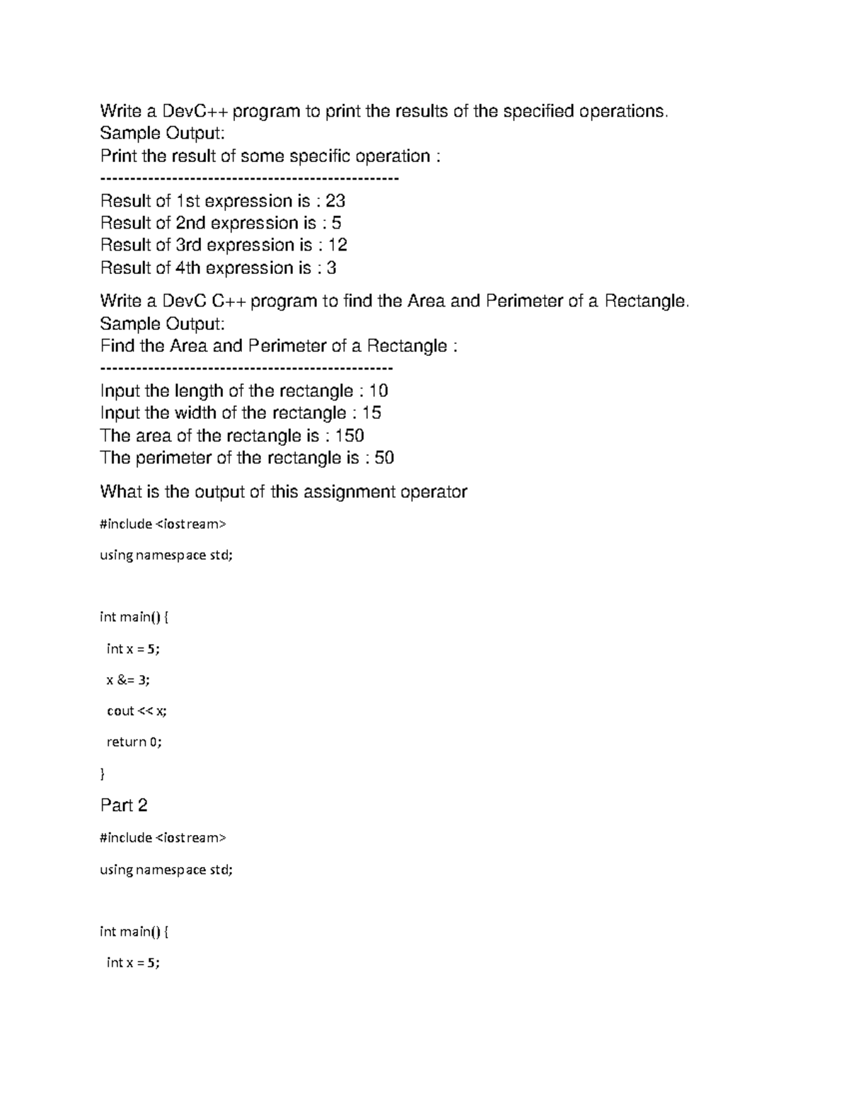 Quiz pf - Summary Software Development Life Cycle - Write a DevC++ ...