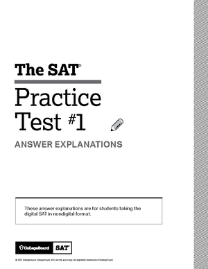 Sat practice test 3 answers digital - The SAT ####### ® Practice Test 3 ...