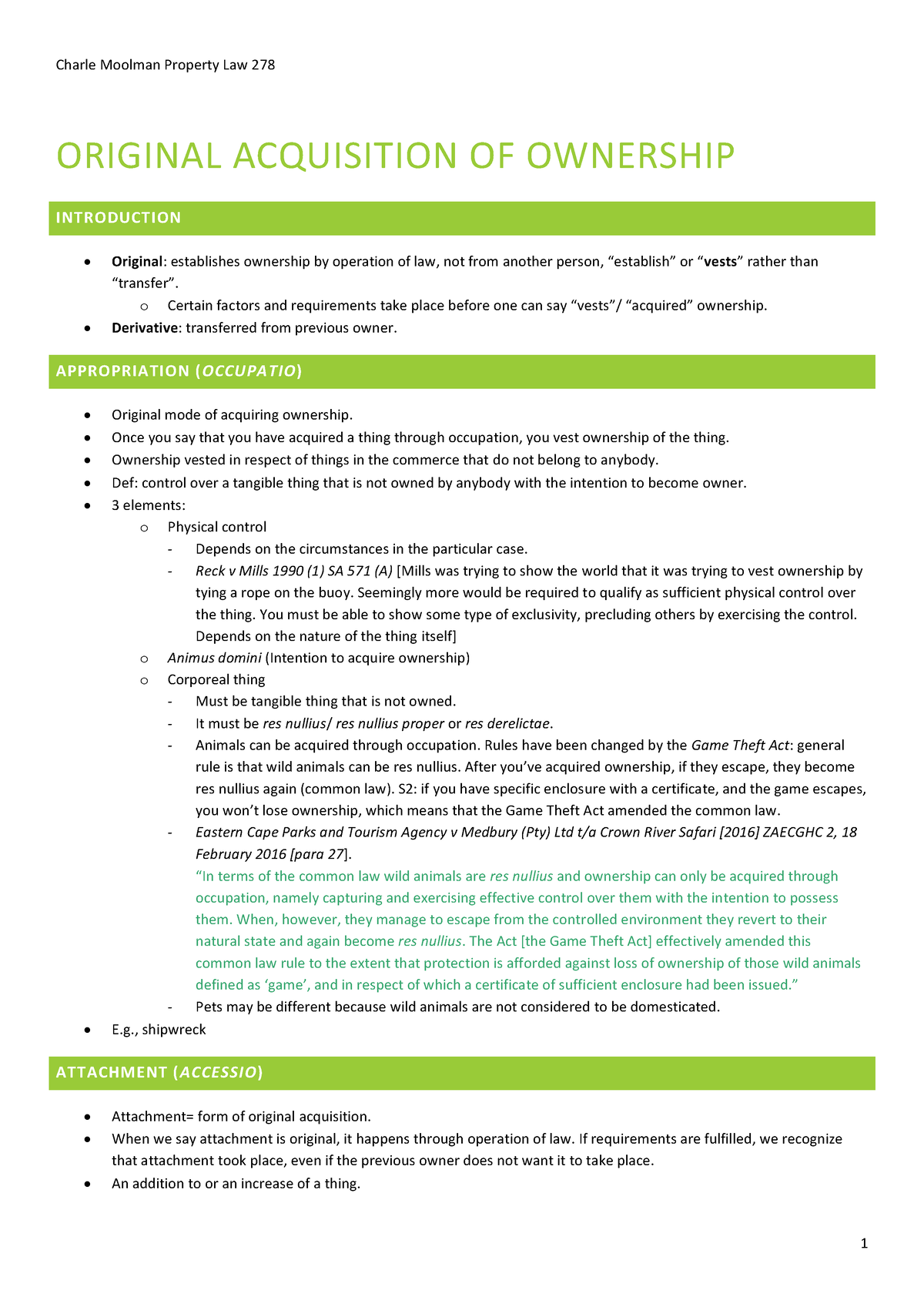 property-law-278-topic-4-original-acquisition-of-ownership-original